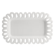 Vassoio Rettangolae Traforato, Giulietta - Porcellana, 20x13 cm