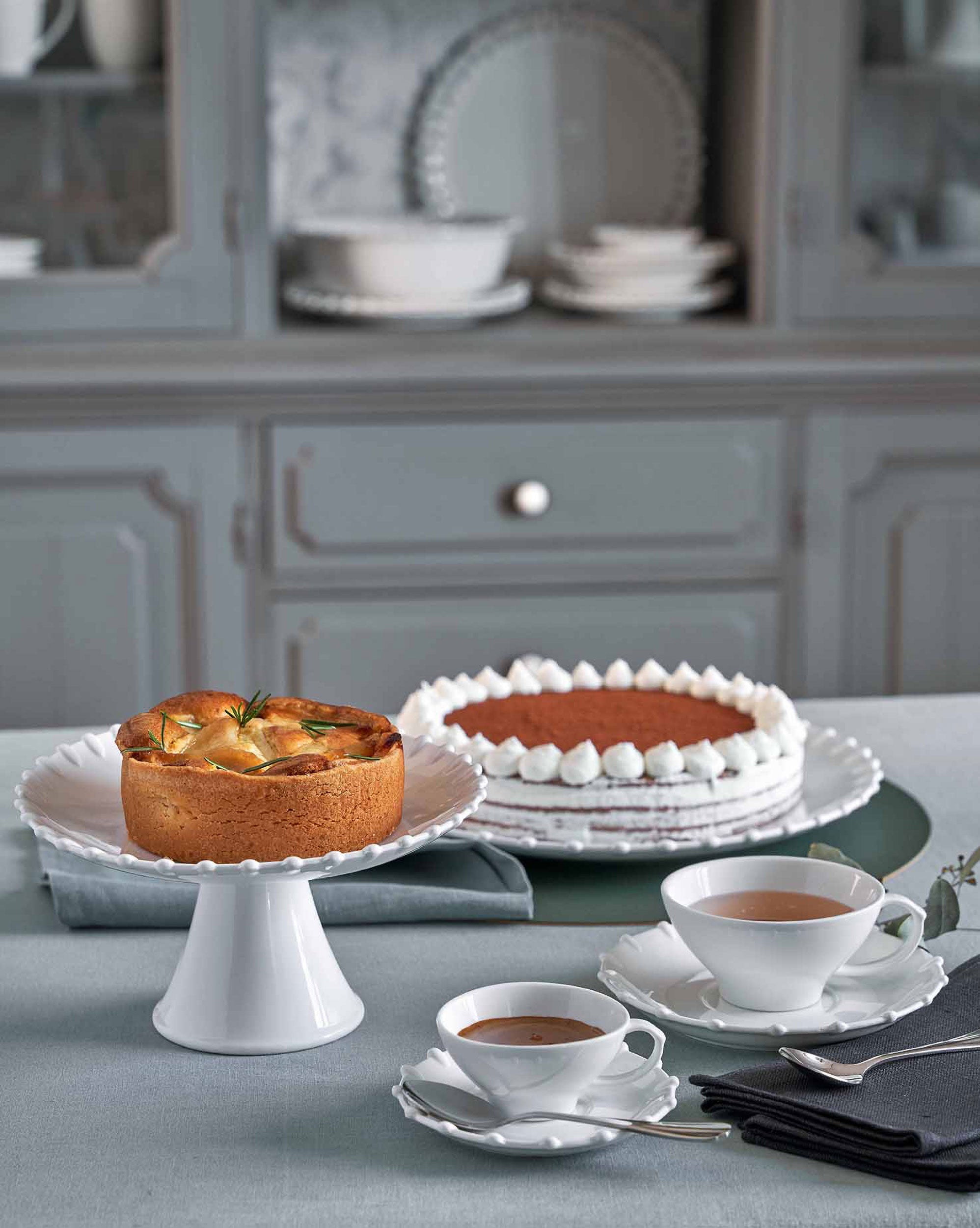 Set da 4, Tazza Te con piattino, Romeo - Porcellana, 180 ml