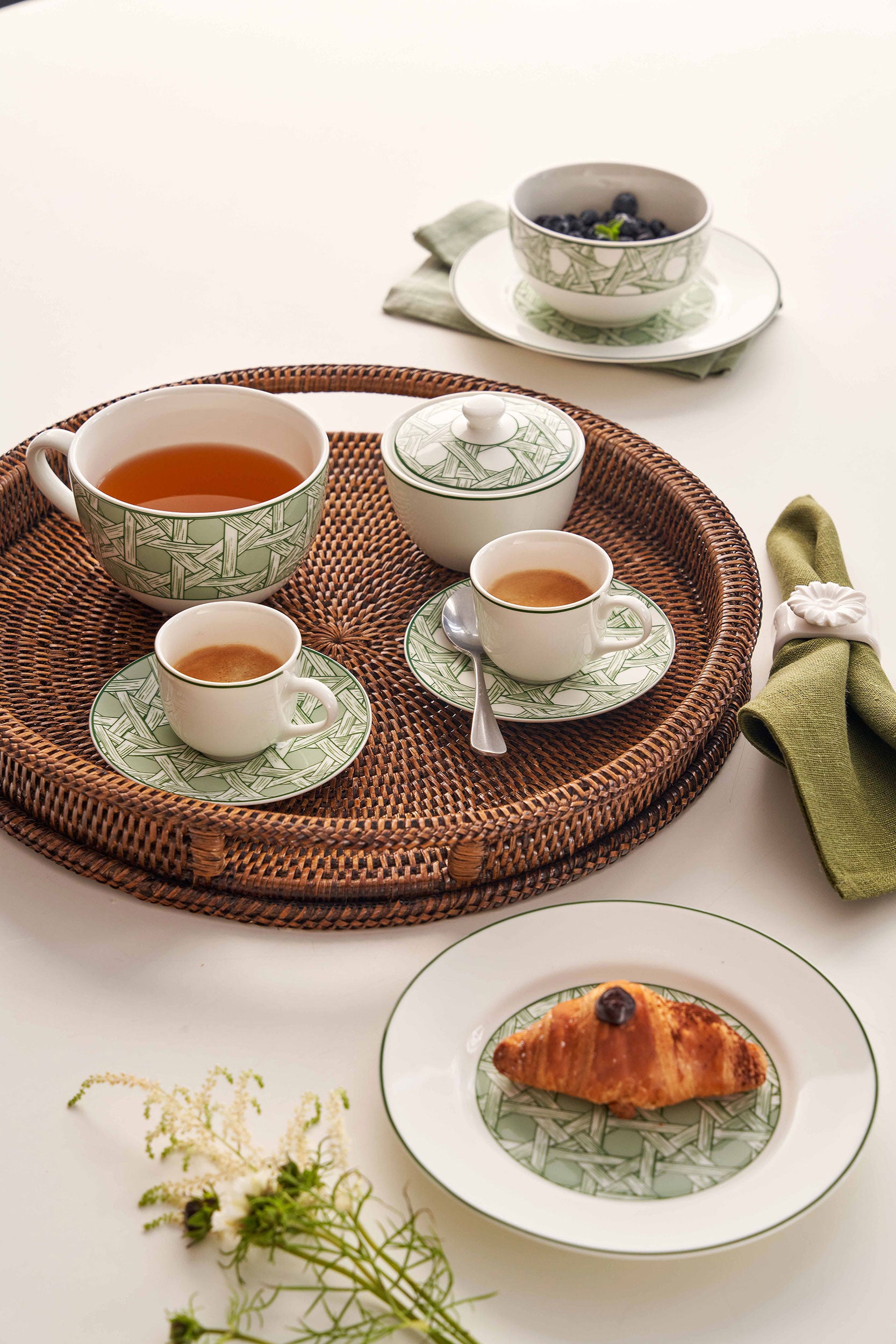 Set da 6, Set Tazze Caffe C P, Intrigo - Porcellana, 90 ml Ø 6,5x5,6 / Ø 12,5