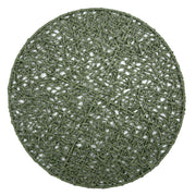 Set da 6, Sottopiatto Intreccio Verde, Botanio - Mix Materiali, ⌀ 38 cm