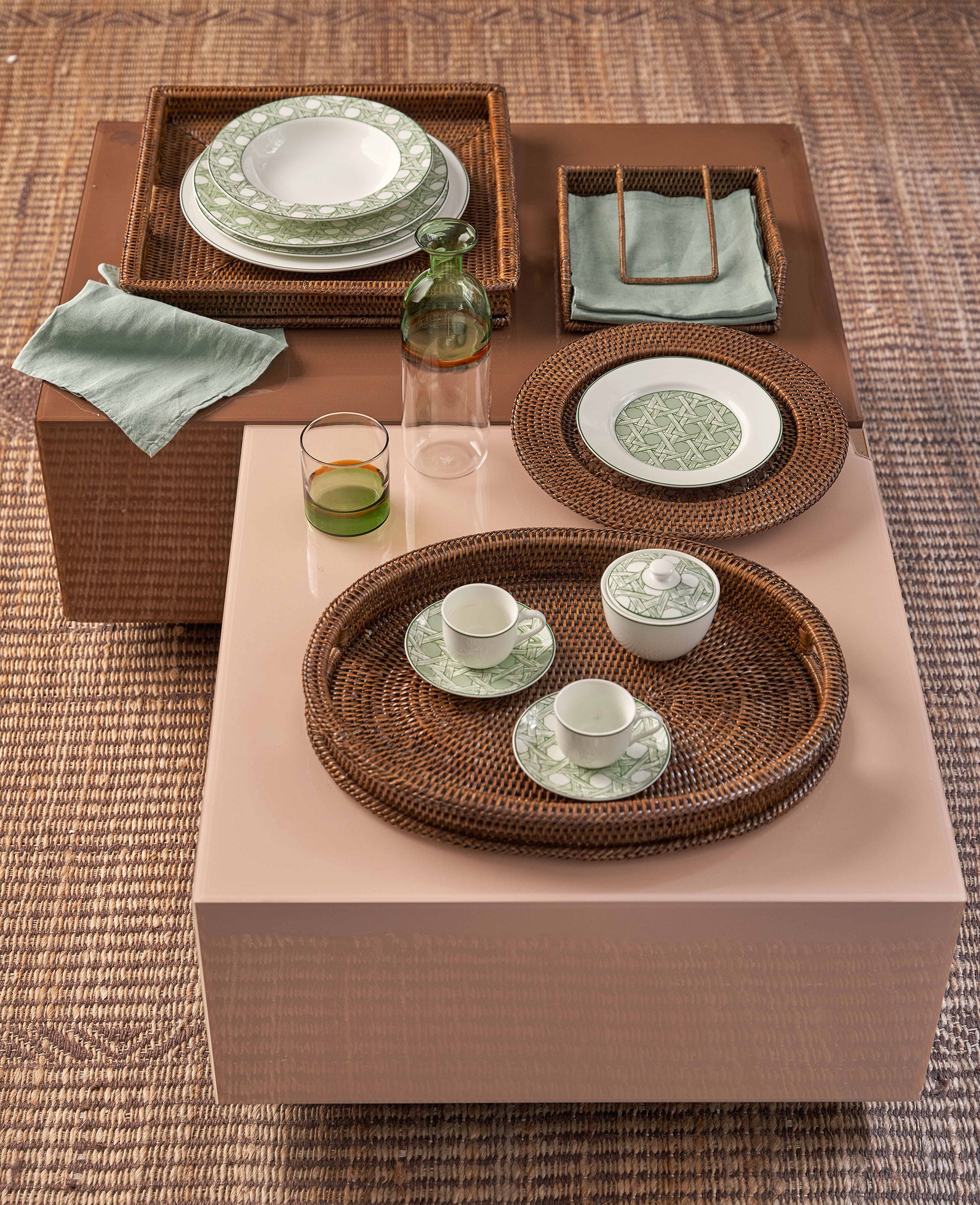 Sottopiatto Marrone, Botanio - Rattan, ⌀ 32 cm