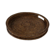 Vassoio Rotondo Marrone, Botanio - Rattan, ⌀ 40 cm