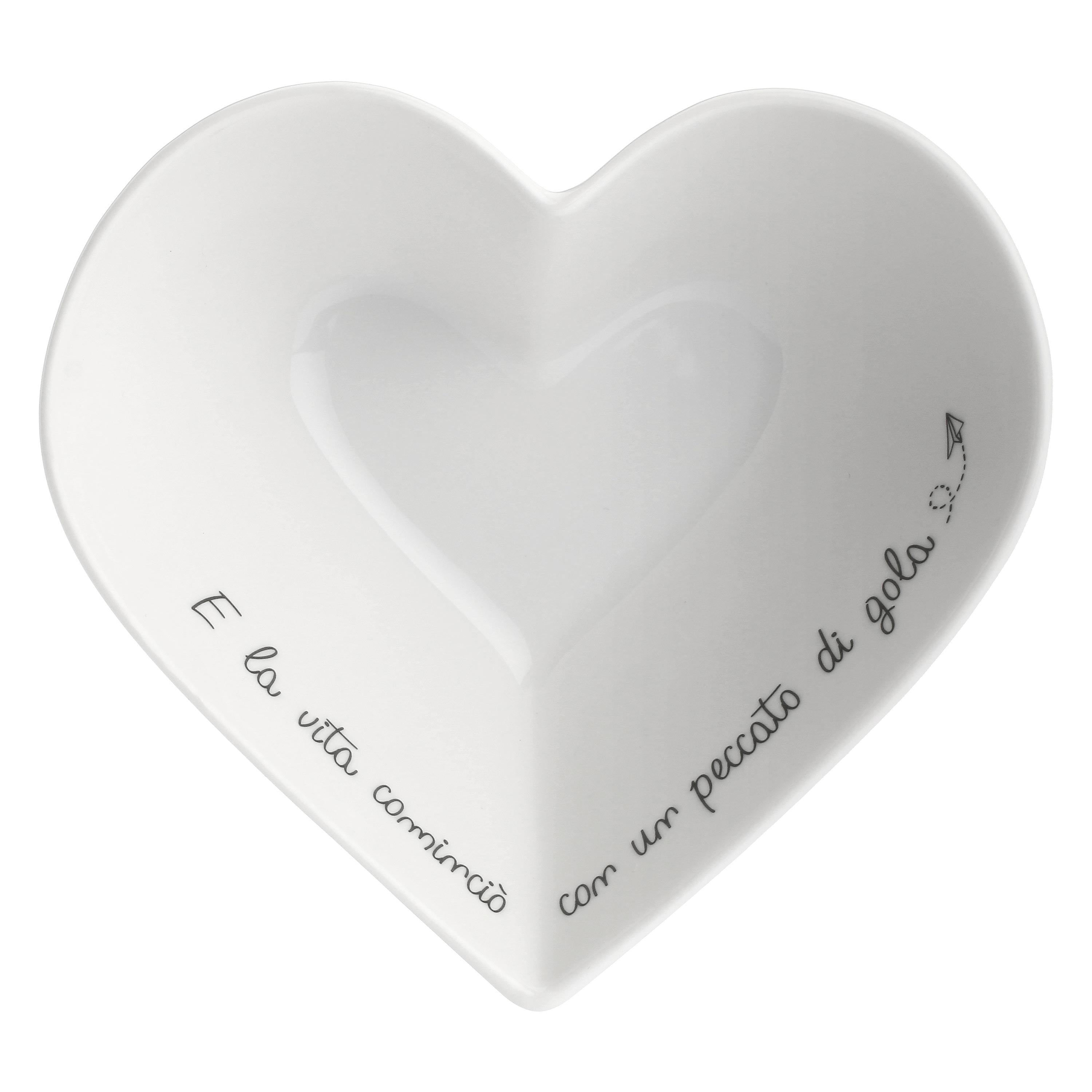 Coppetta Cuore, Gli Onesti - Porcellana, ⌀ 16 cm