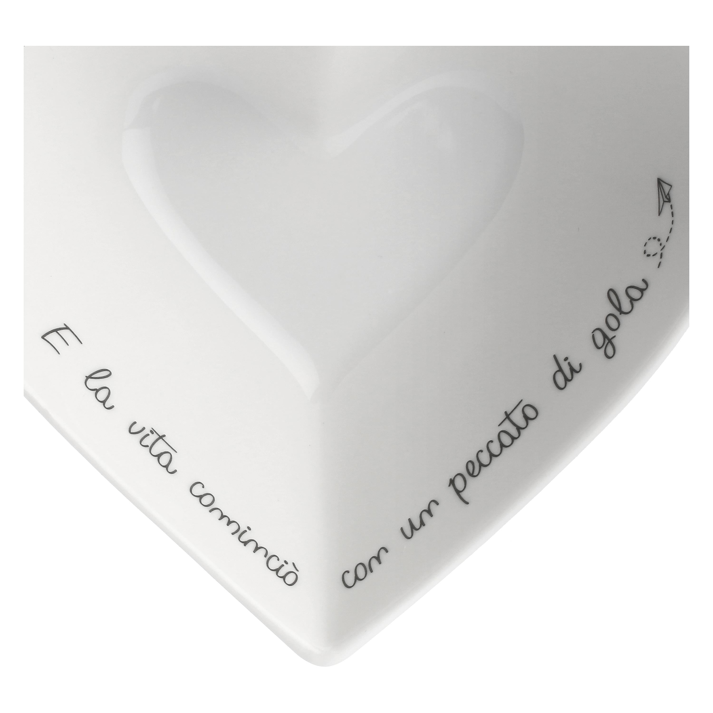 Coppetta Cuore, Gli Onesti - Porcellana, ⌀ 16 cm