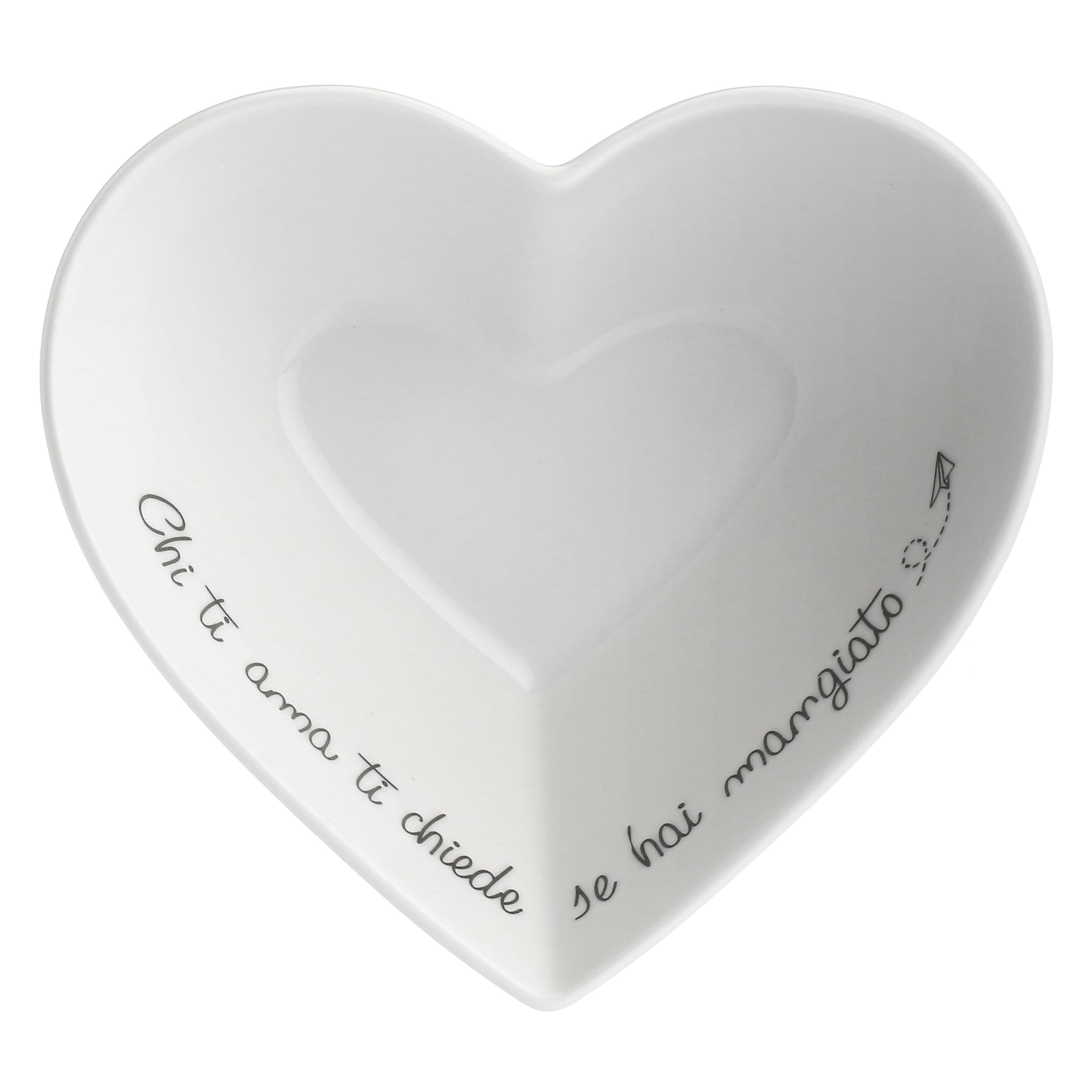 Coppetta Cuore, Gli Onesti - Porcellana, ⌀ 13 cm