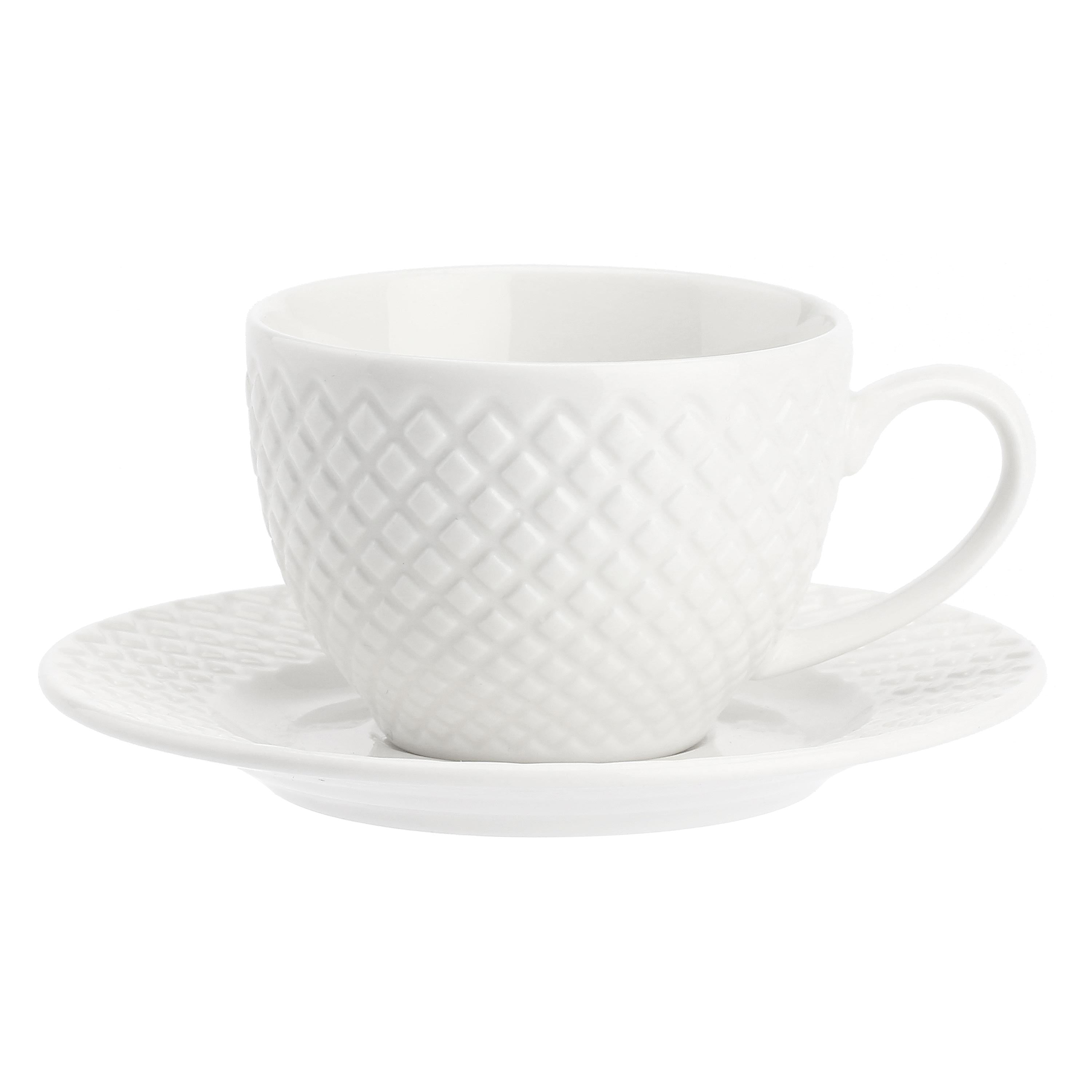 Set Tazza caffè con piattino, Reale - New Bone China, 100 cc