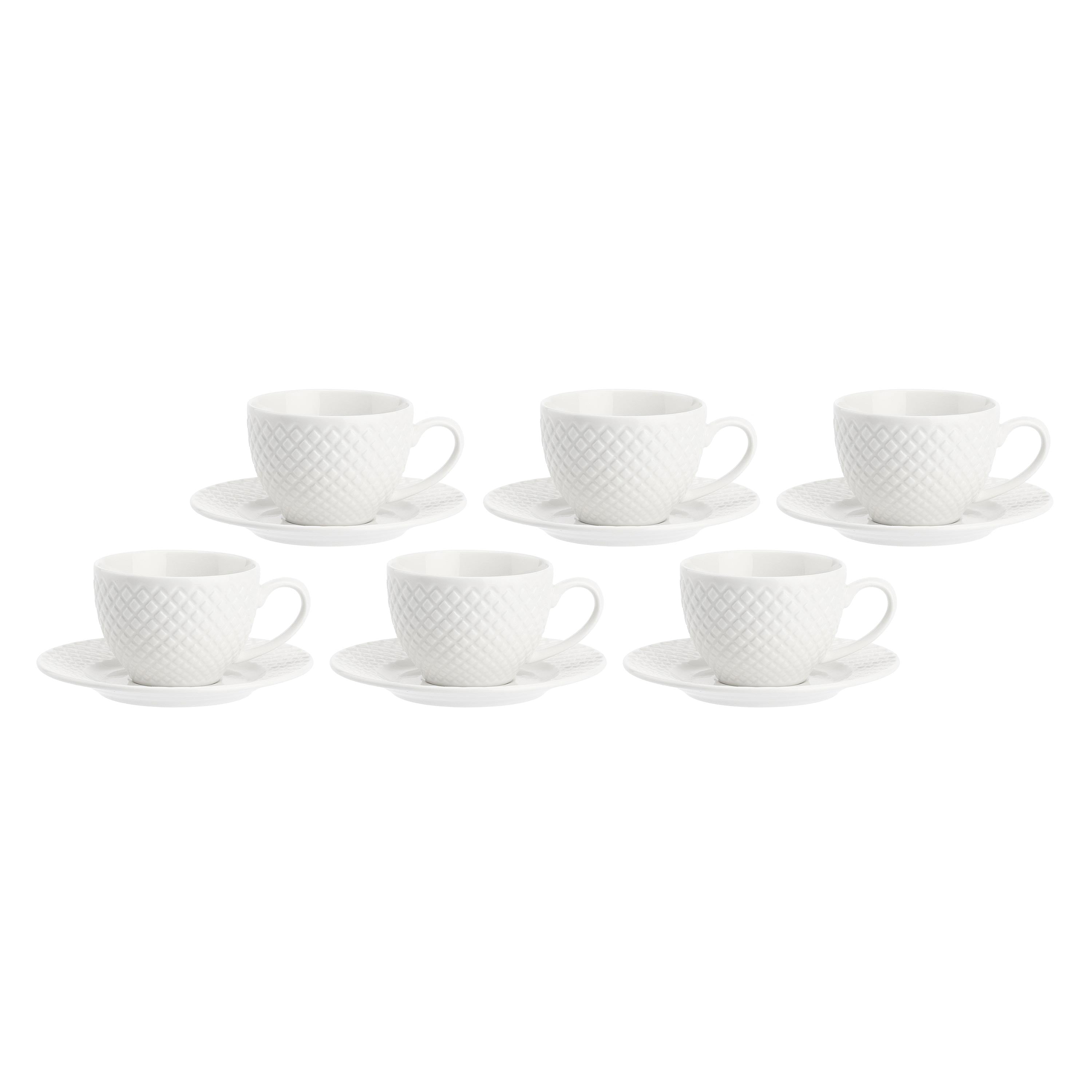 Set Tazza caffè con piattino, Reale - New Bone China, 100 cc