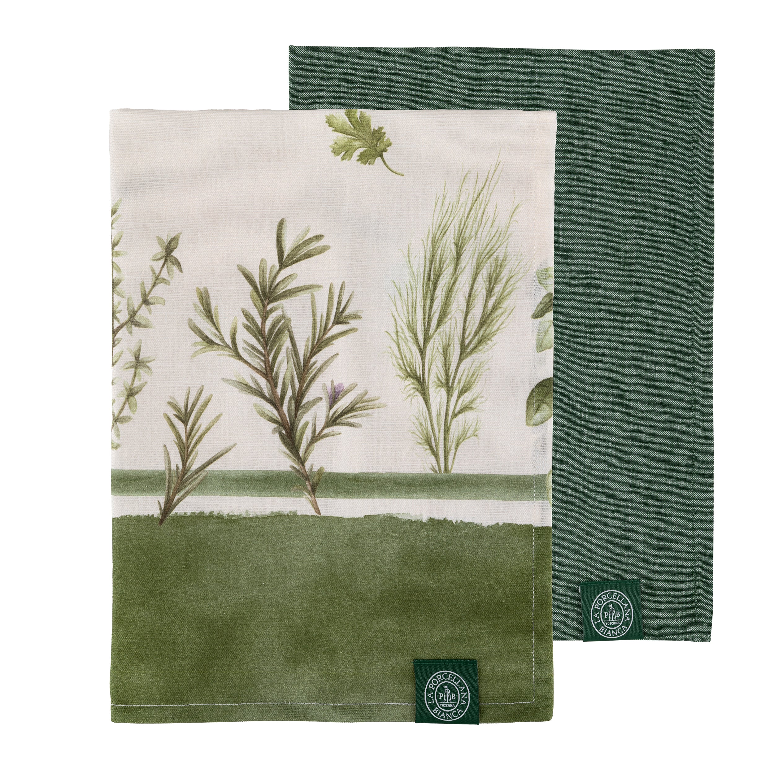 Set da 2, Set Strofinacci, Coltivia - Tessuto, 50x70 cm