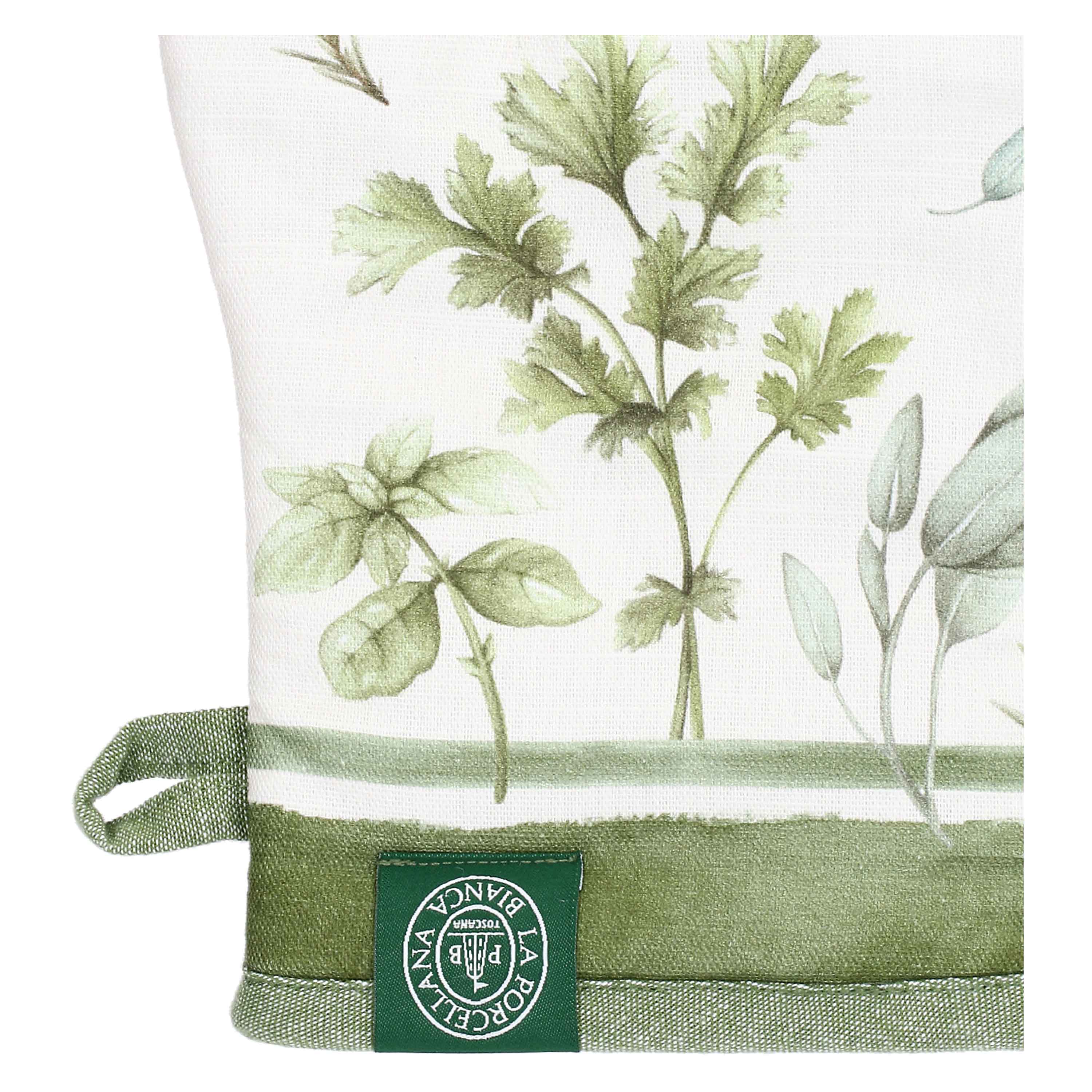 Set da 2, Set Guantone Presina, Coltivia - Tessuto, 18x30 cm + 17x17 cm