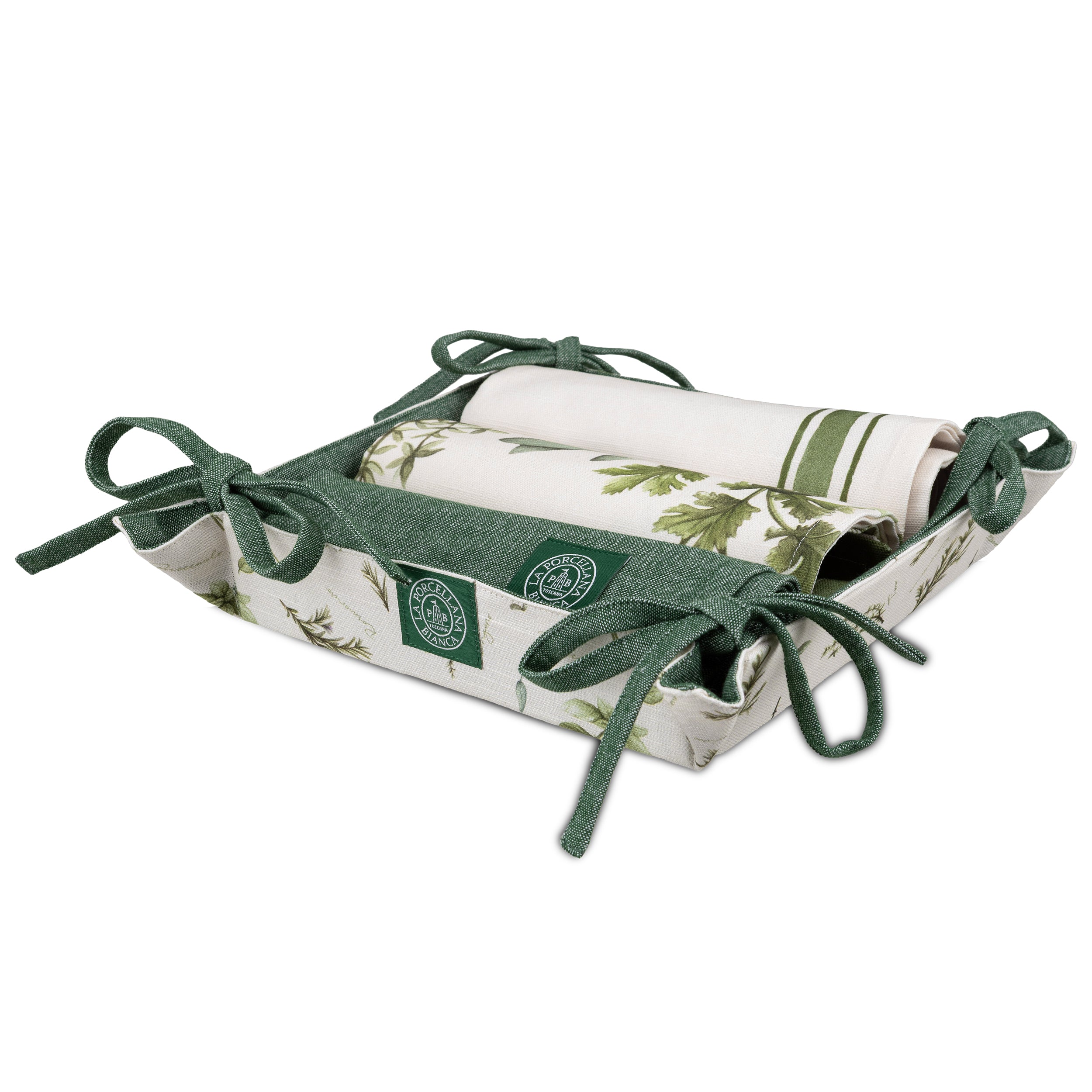 Set da 2, Set Canovacci Cestino, Coltivia - Tessuto, 40x60 cm + 21x21 cm