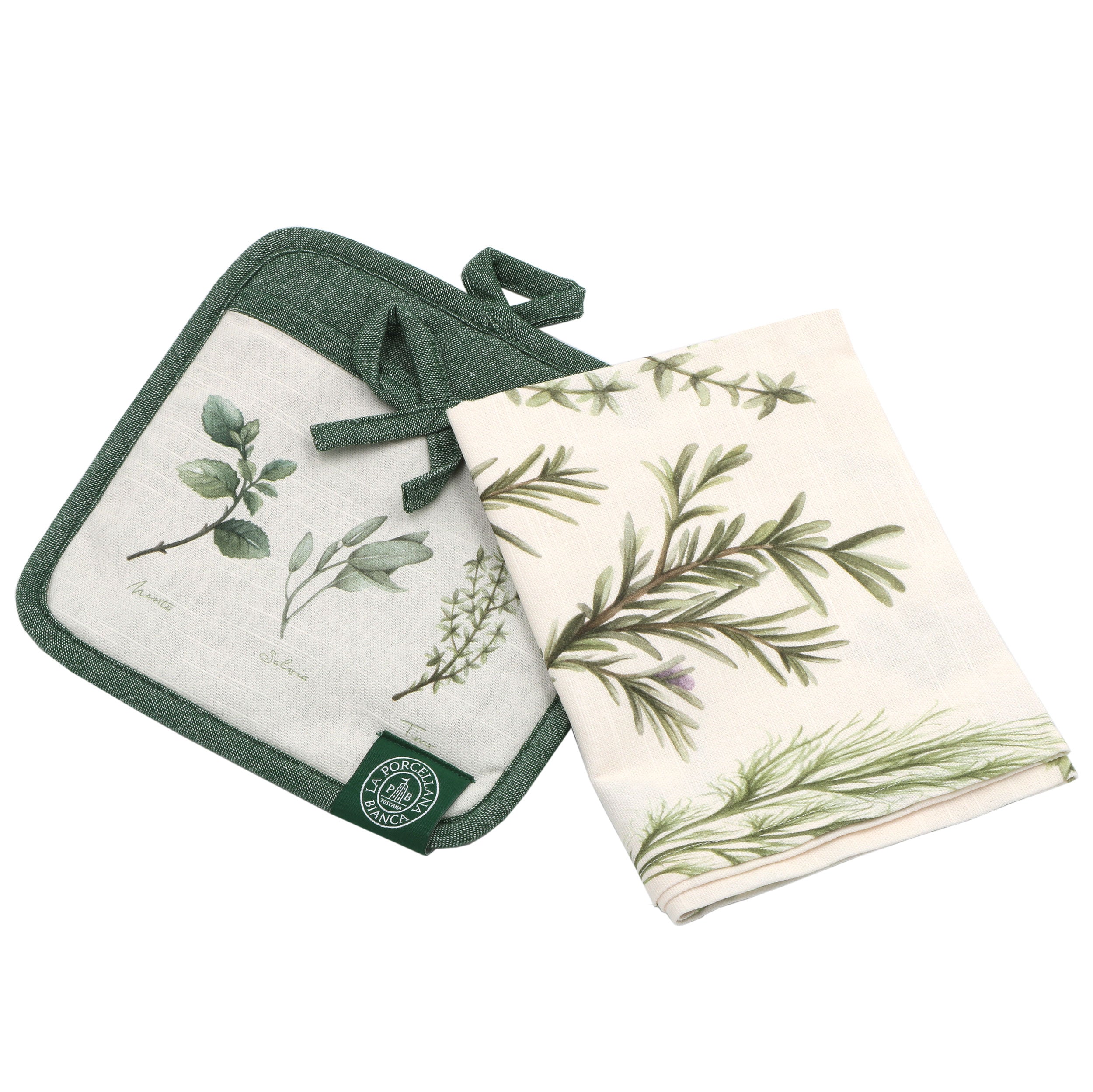 Set da 2, Set Presina Canovaccio, Coltivia - Tessuto, 20 x 20 cm + 40 x 60 cm