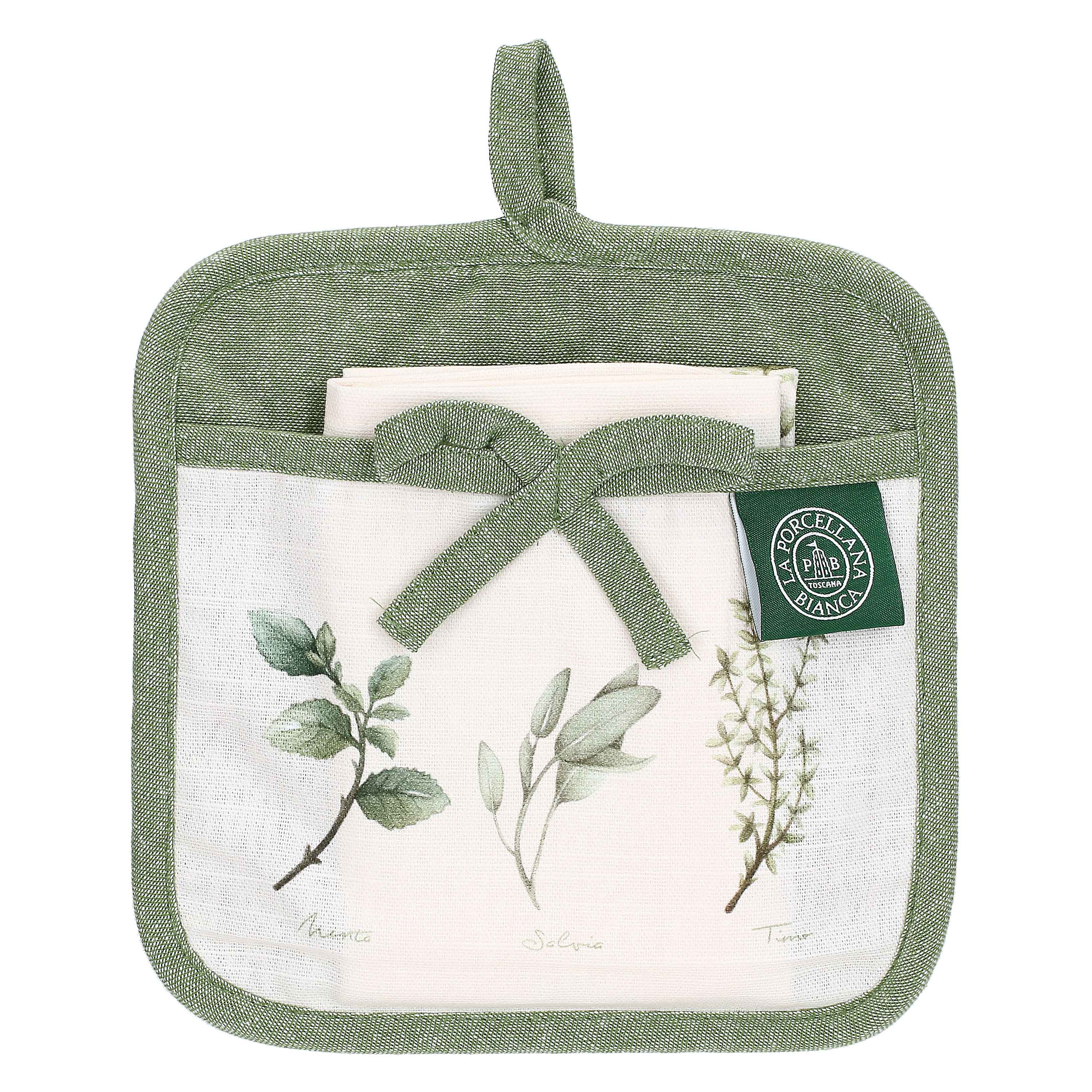 Set da 2, Set Presina Canovaccio, Coltivia - Tessuto, 20 x 20 cm + 40 x 60 cm