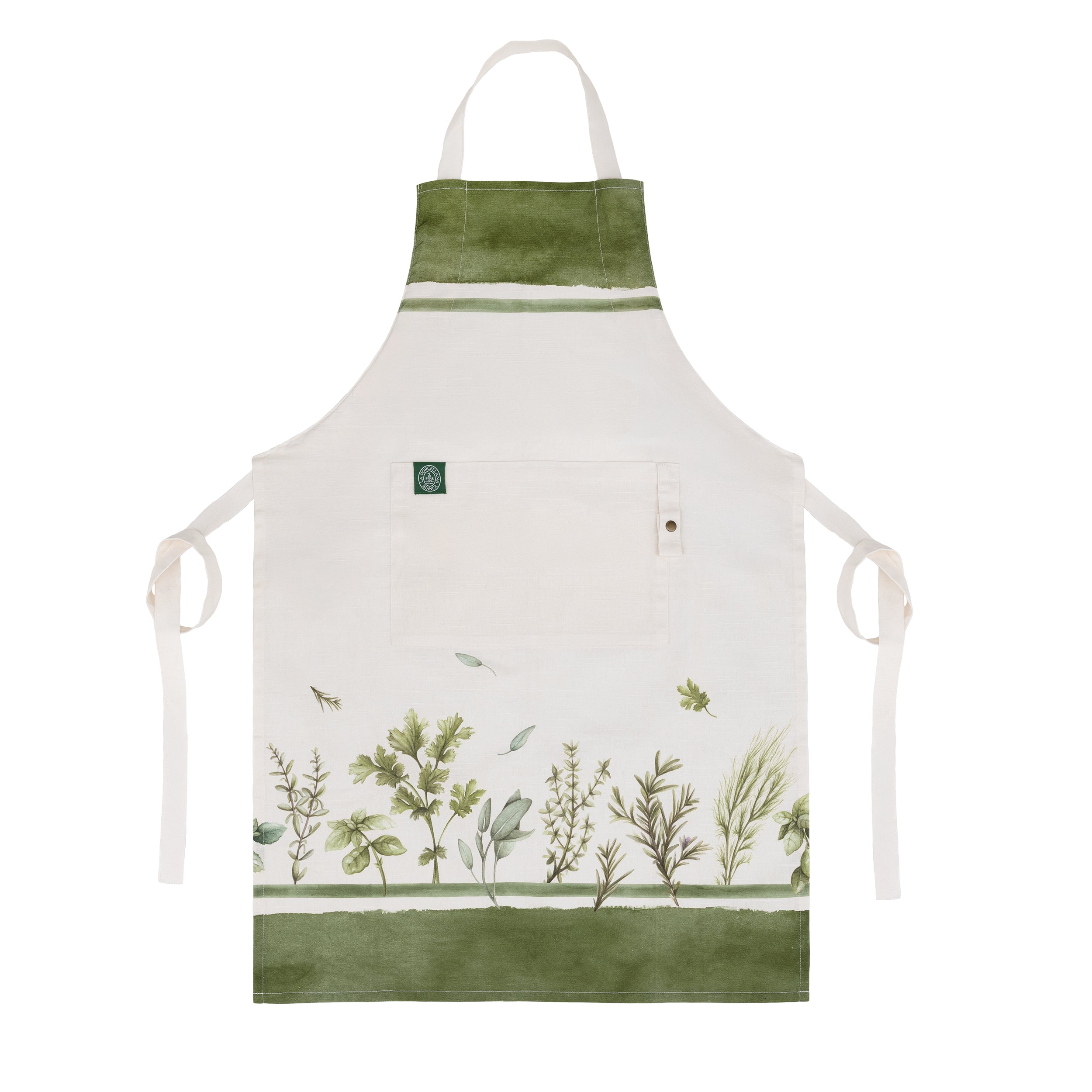 Set da 2, Grembiule Con Cavatappi, Coltivia - Porcellana, 60x90H cm