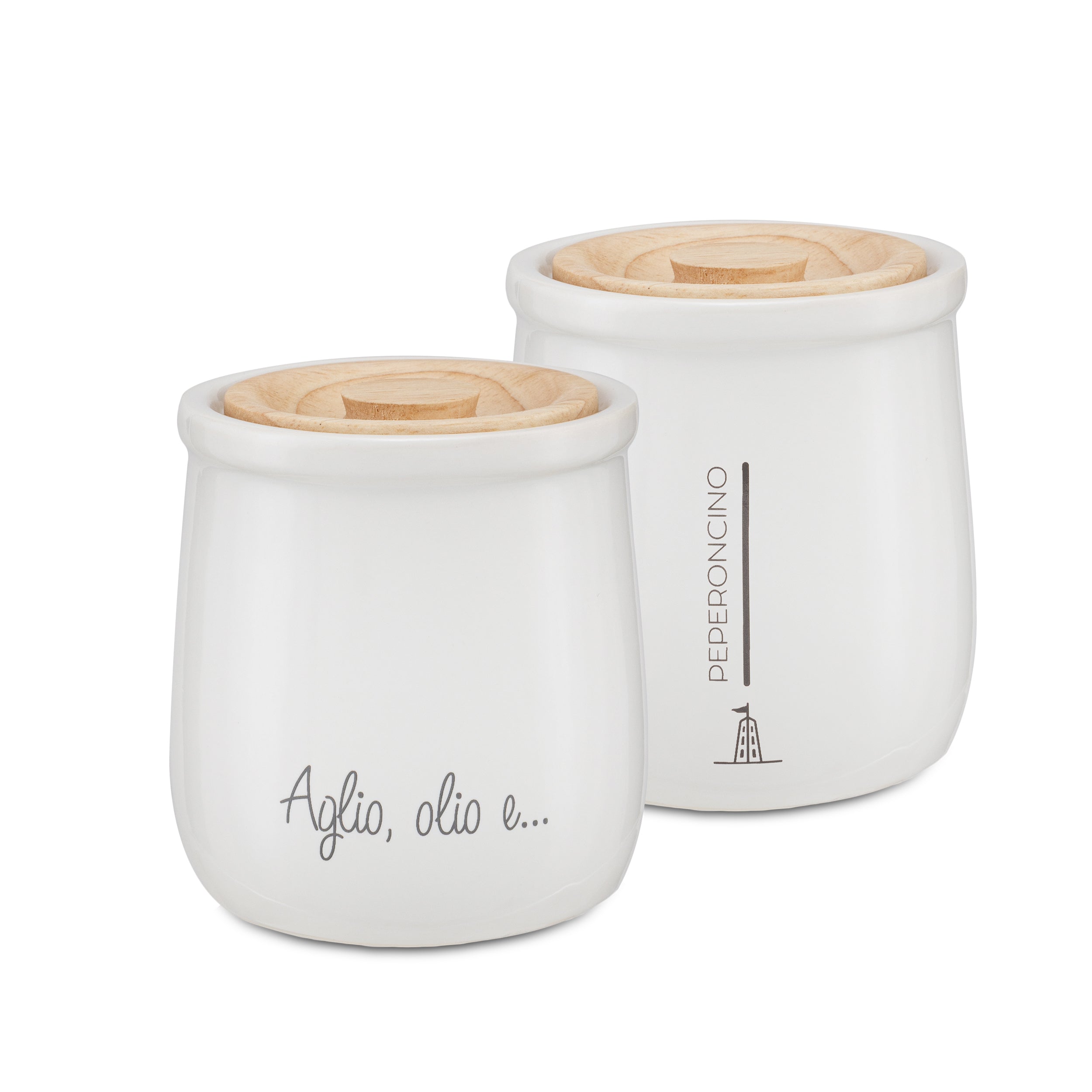 Set da 4, Barattolo Peperoncino, Gli Onesti - Porcellana, 180 ml