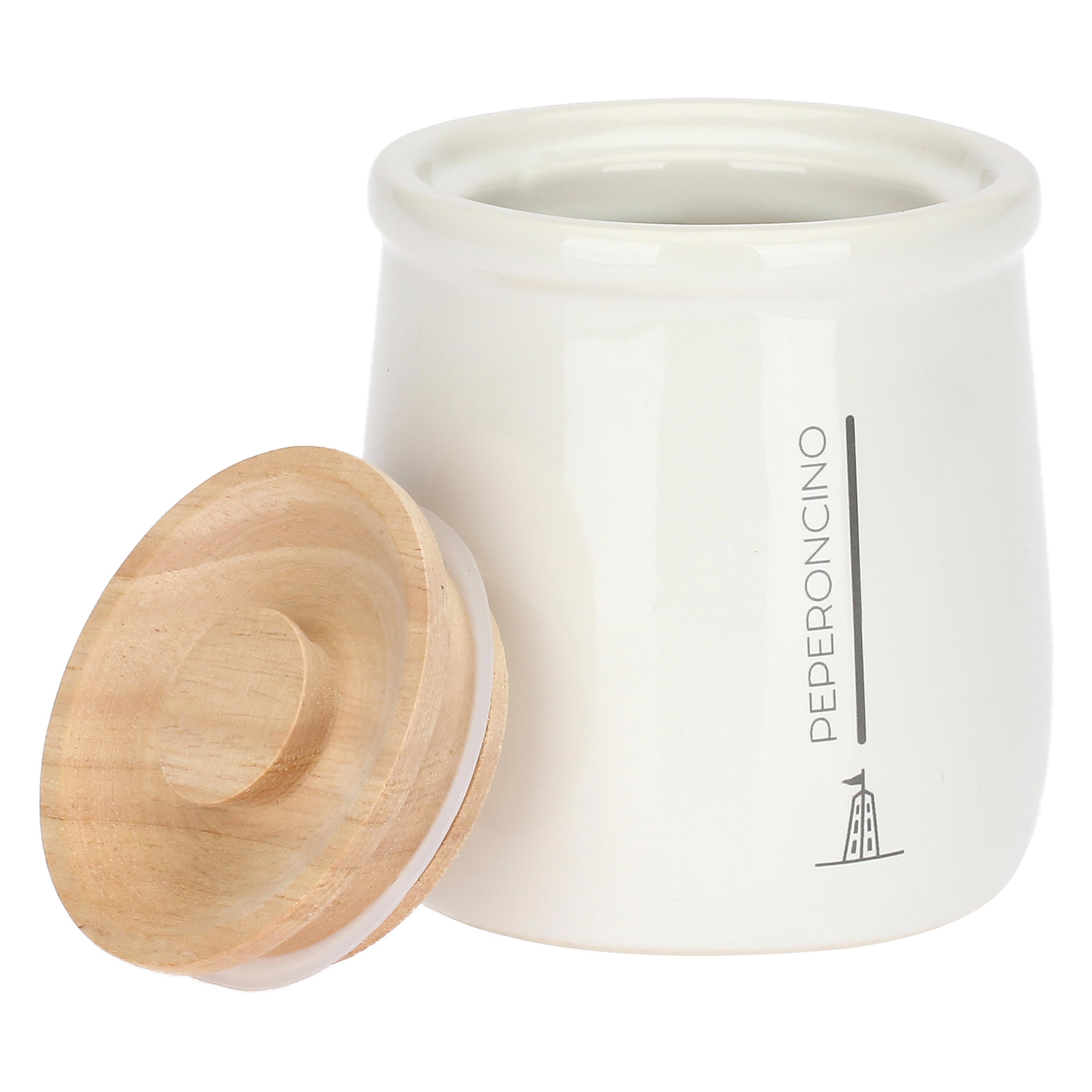 Set da 4, Barattolo Peperoncino, Gli Onesti - Porcellana, 180 ml