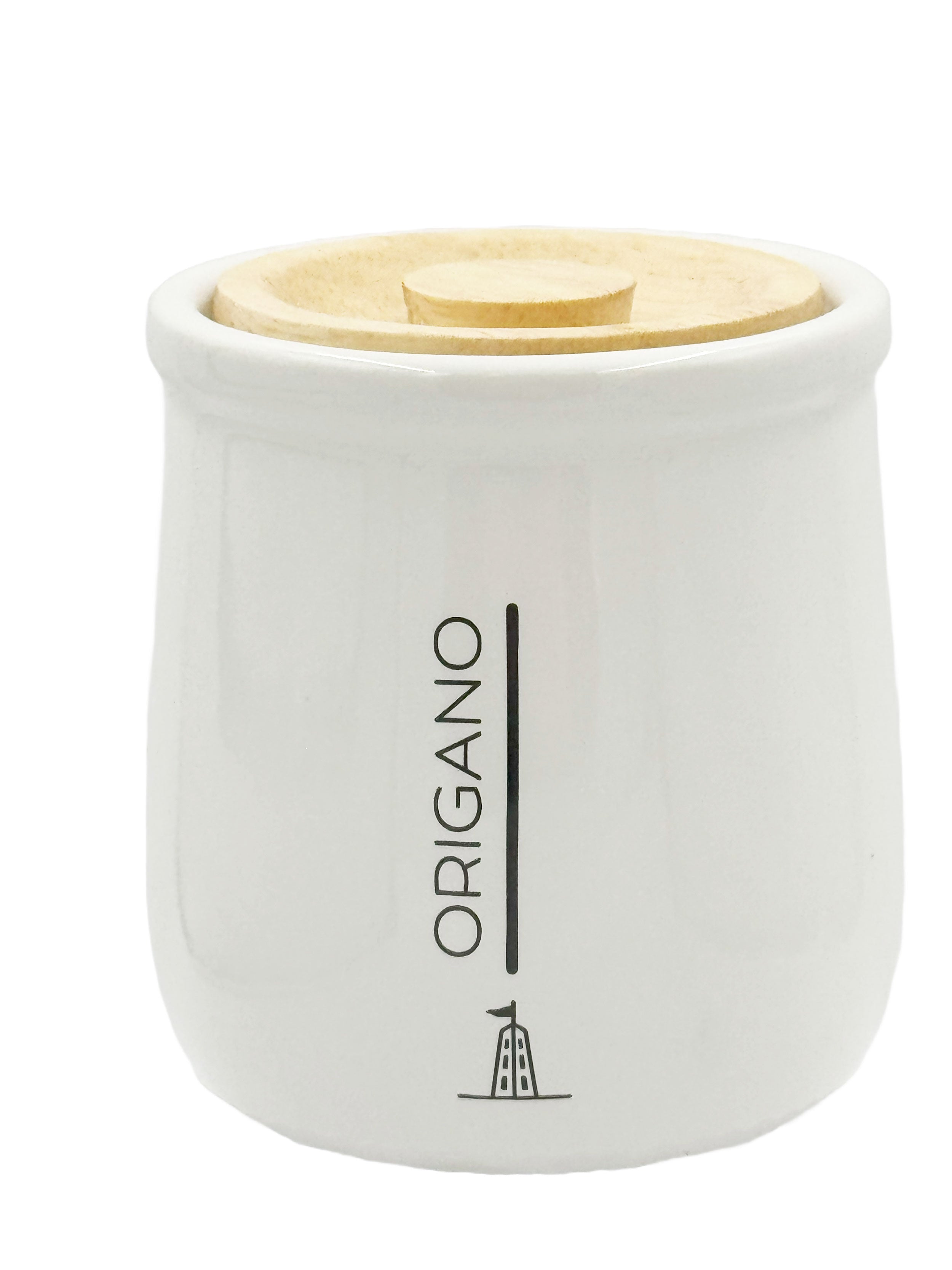 Set da 4, Barattolo Origano, Gli Onesti - Porcellana, 180 ml