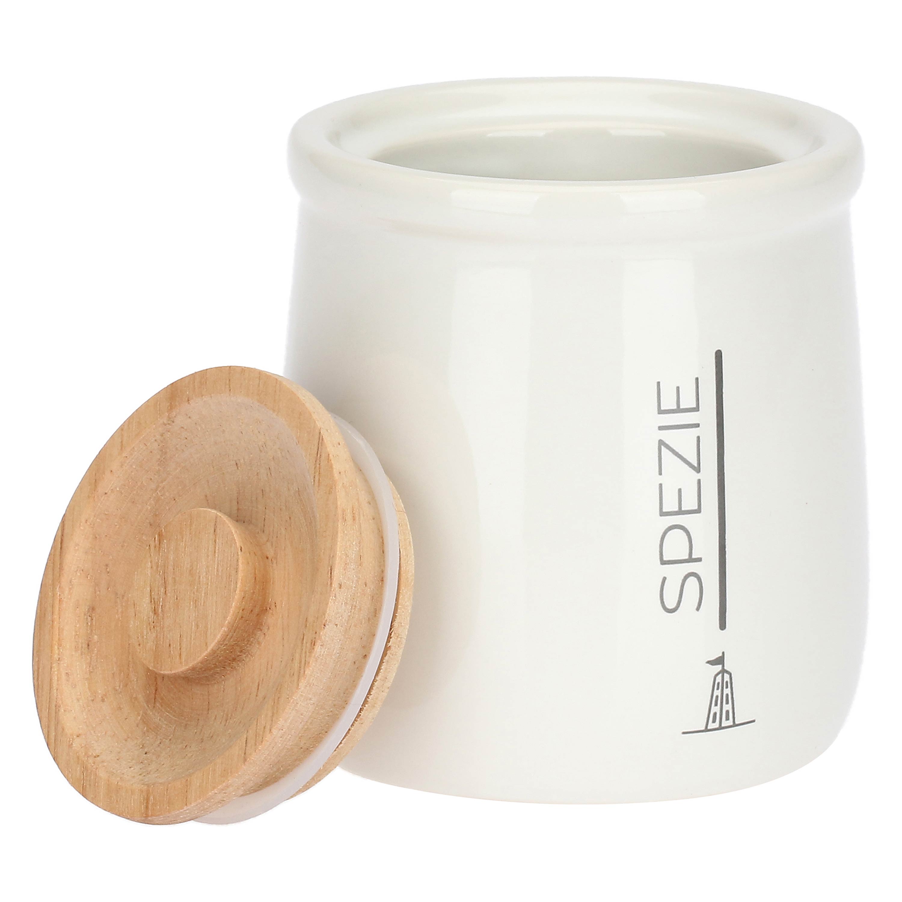Set da 4, Barattolo Spezie, Gli Onesti - Porcellana, 180 ml