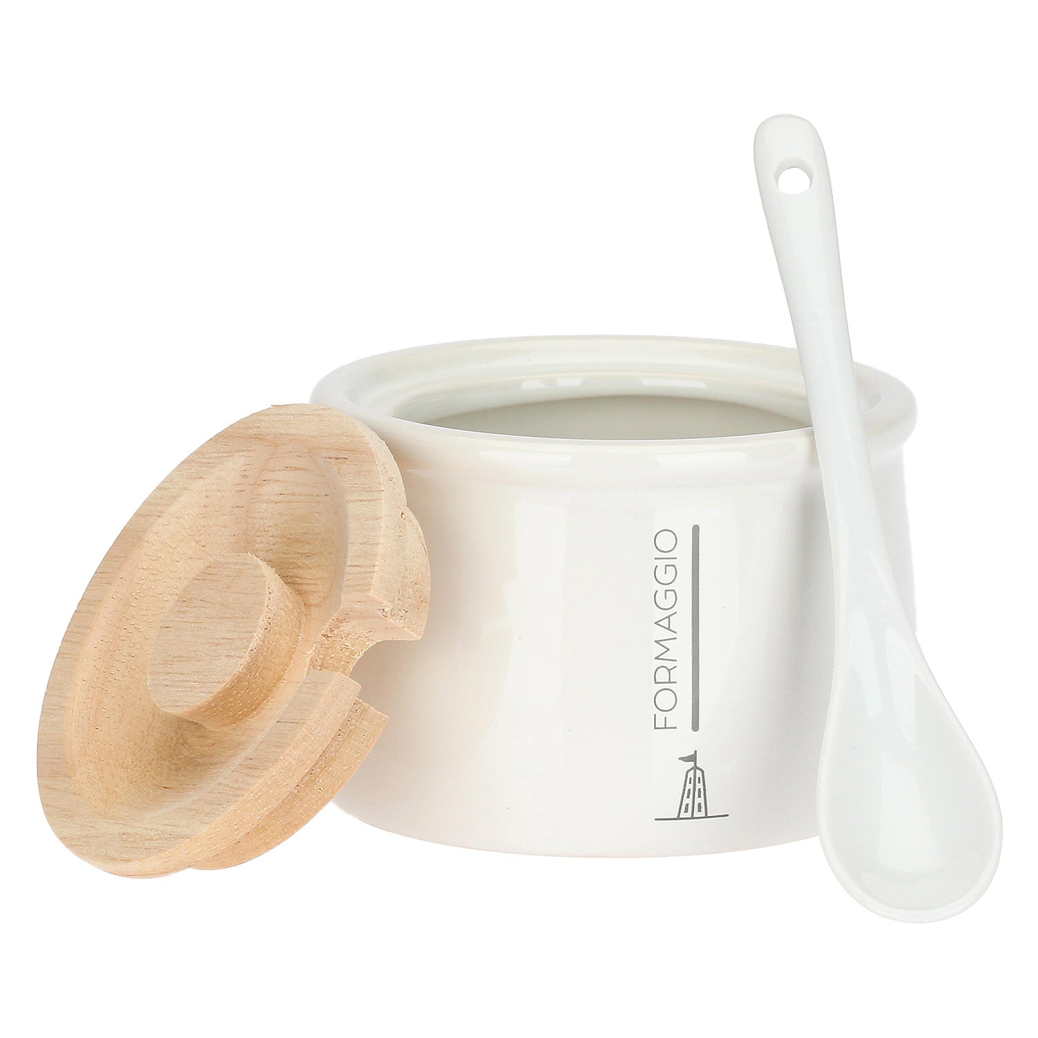 Set da 4, Portaformaggio Grattugiato, Gli Onesti - Porcellana, 200 ml