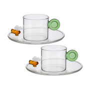 Set Tazzine, Apiflora - Borosilicato, 80 ml