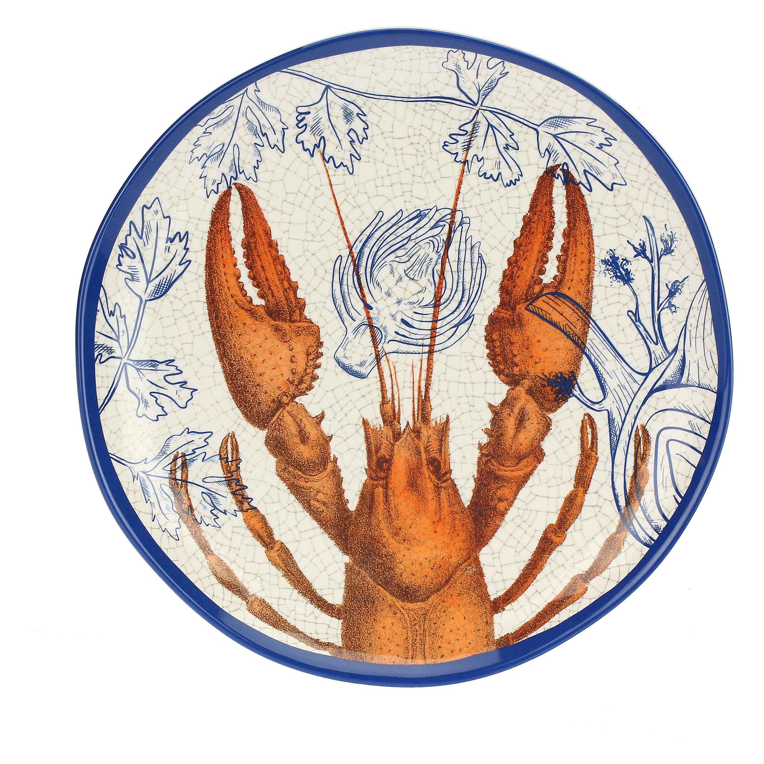 Set da 2, Piatto Piano, Ocean Life - Melamina, 27 cm