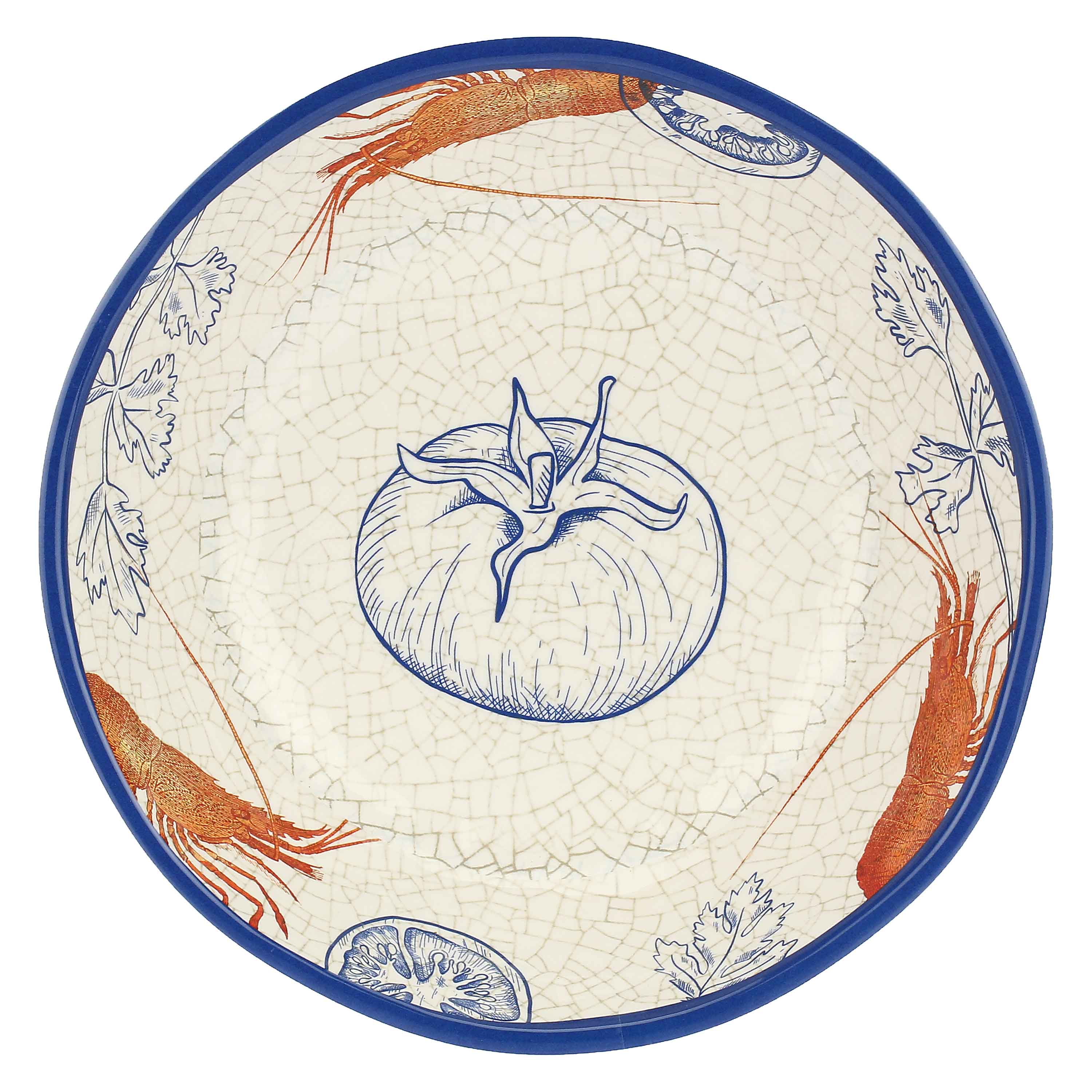 Set da 2, Piatto Fondo, Ocean Life - Melamina, 19 cm
