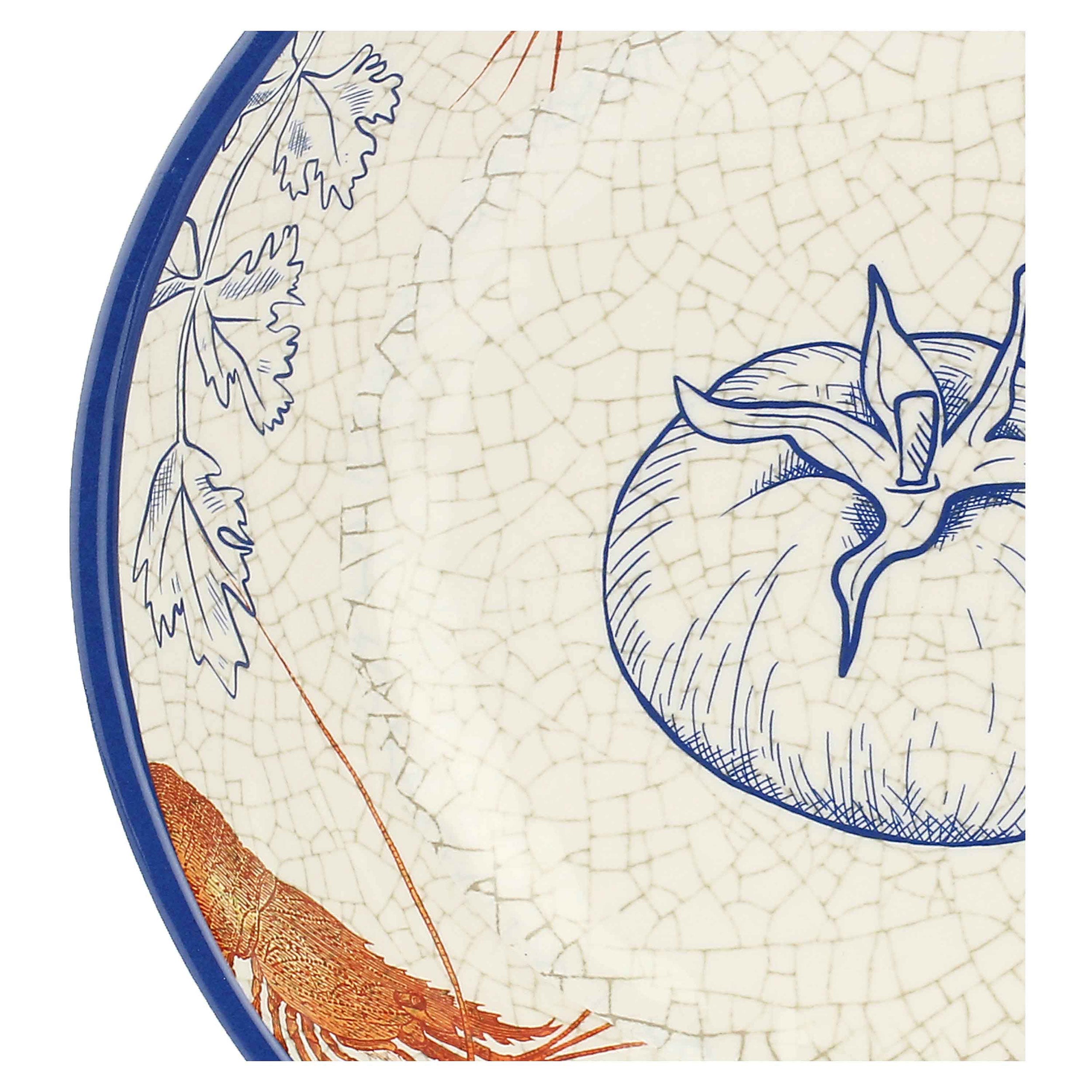 Set da 2, Piatto Fondo, Ocean Life - Melamina, 19 cm