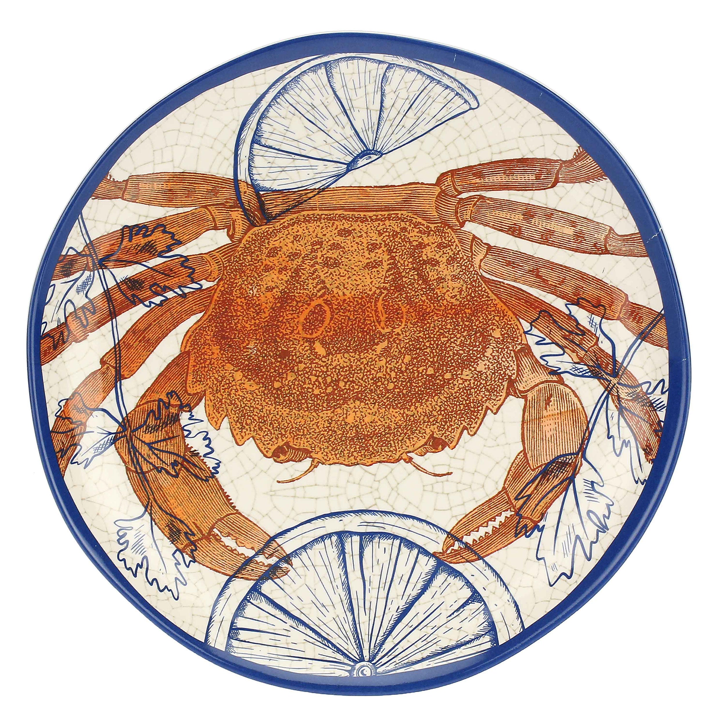 Set da 2, Piatto Frutta, Ocean Life - Melamina, 21 cm