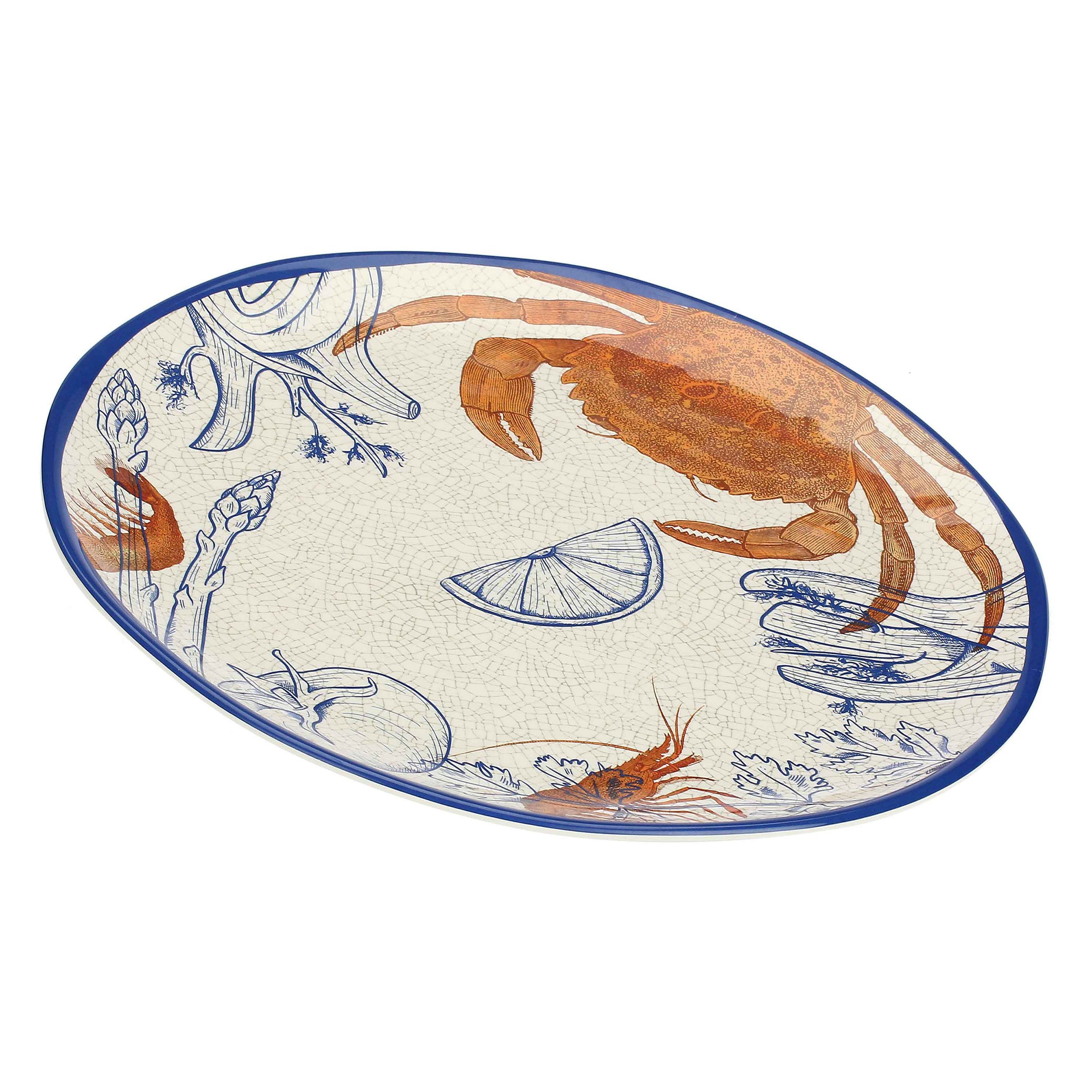 Vassoio Rotondo, Ocean Life - Melamina, 42 cm