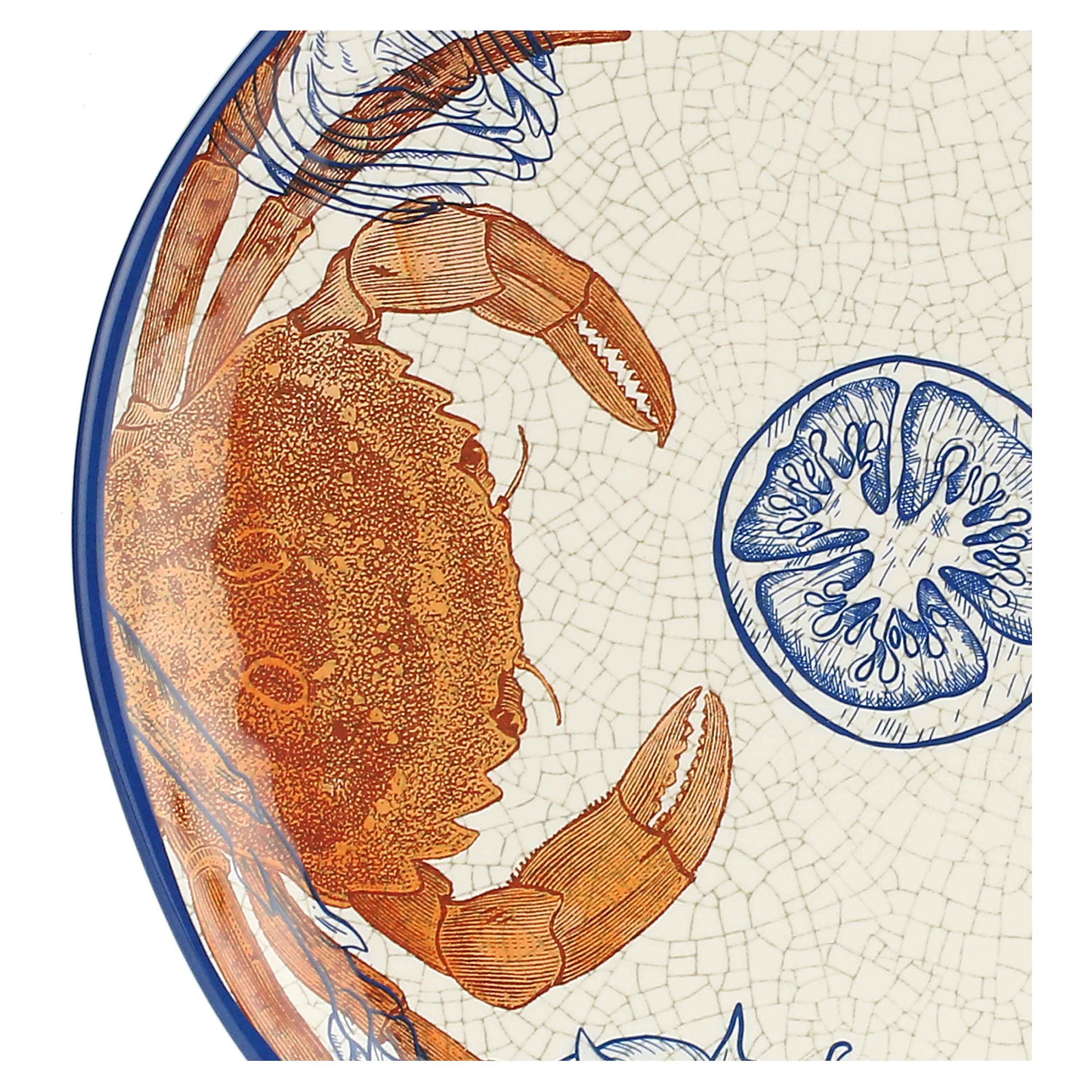Vassoio Rotondo, Ocean Life - Melamina, 32 cm