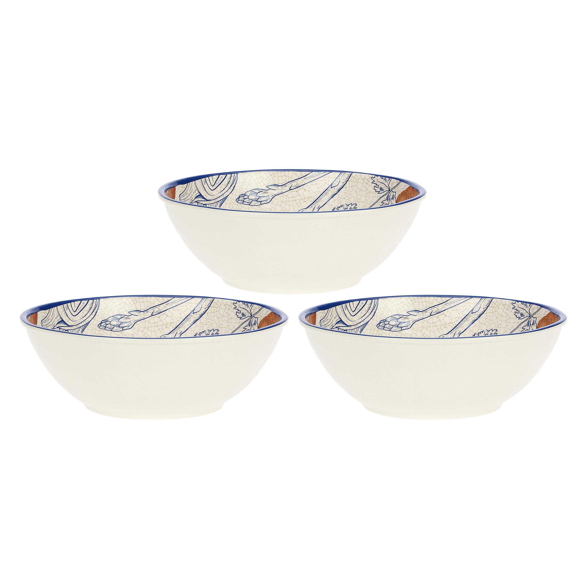 Set da 3, Insalatiera, Ocean Life - Melamina, 28 cm
