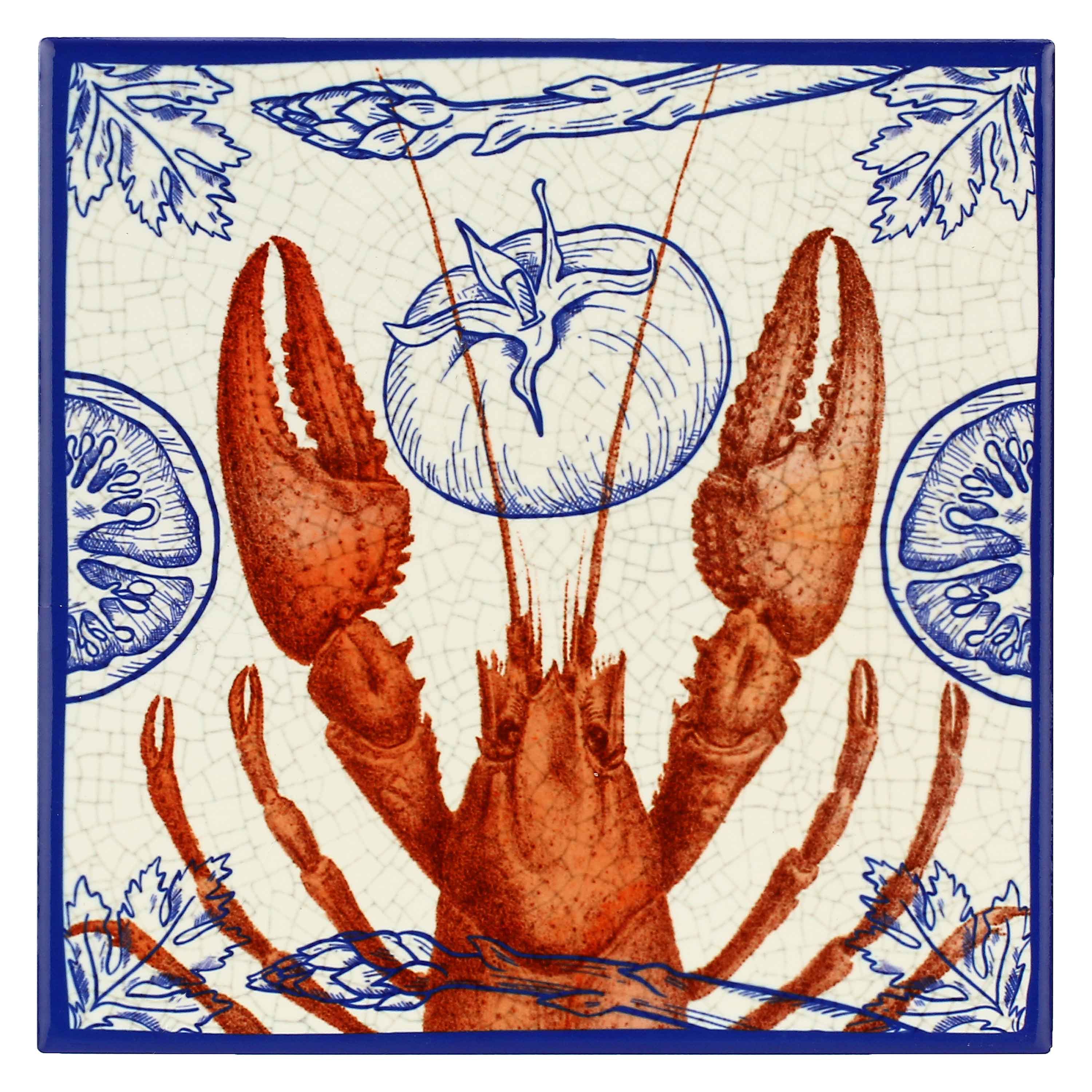 Sottopentola, Ocean Life - Ceramica E Sughero, 20 x 20 cm