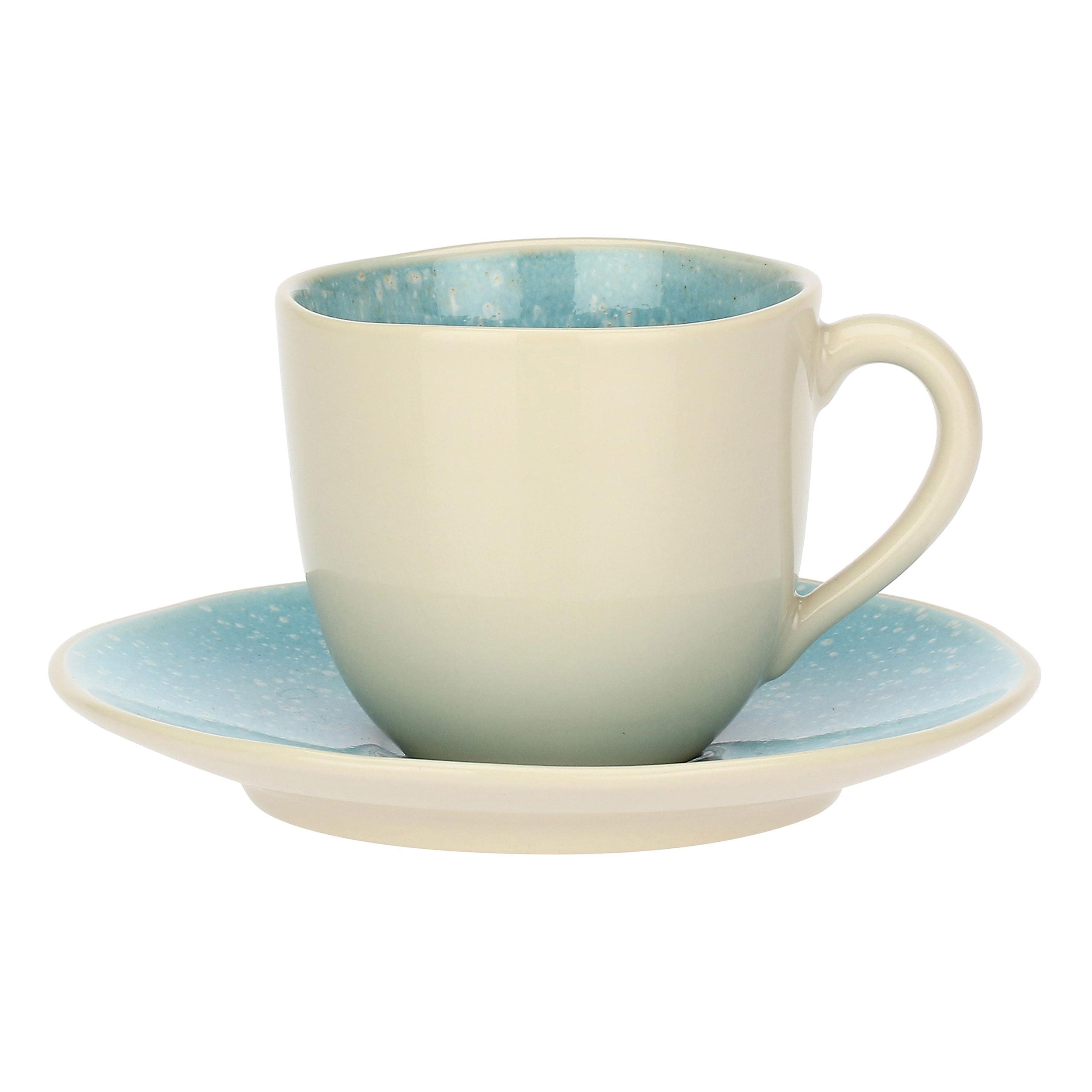 Set da 6,Tazzine Caffè con piattino, Fuse - Gres