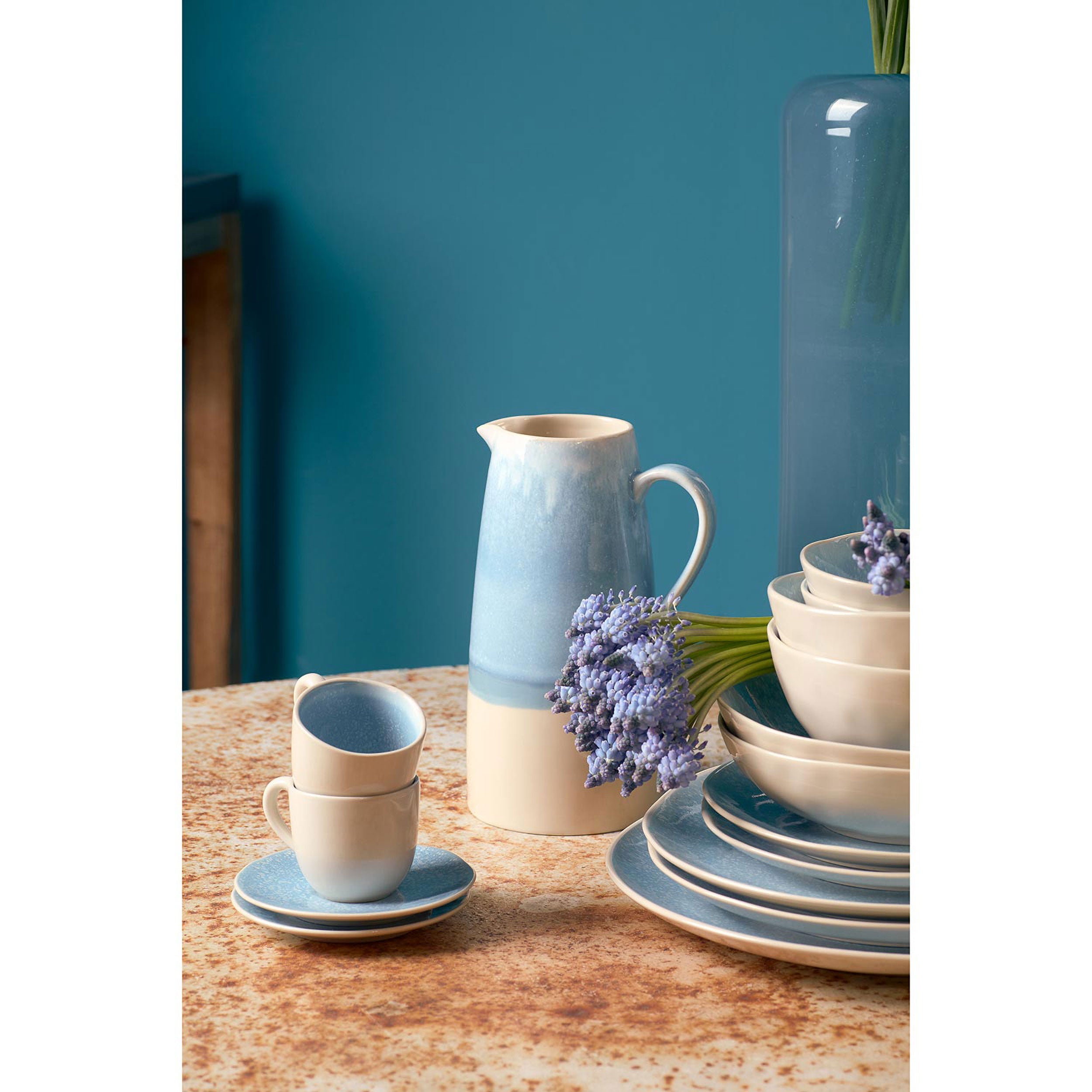 Set da 6,Tazzine Caffè con piattino, Fuse - Gres