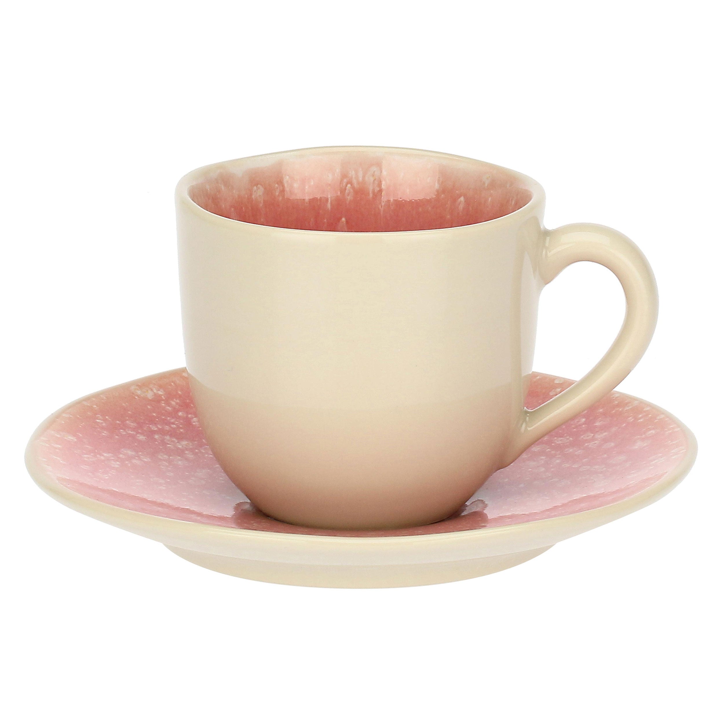 Set da 6,Tazzine Caffè con piattino, Fuse - Gres
