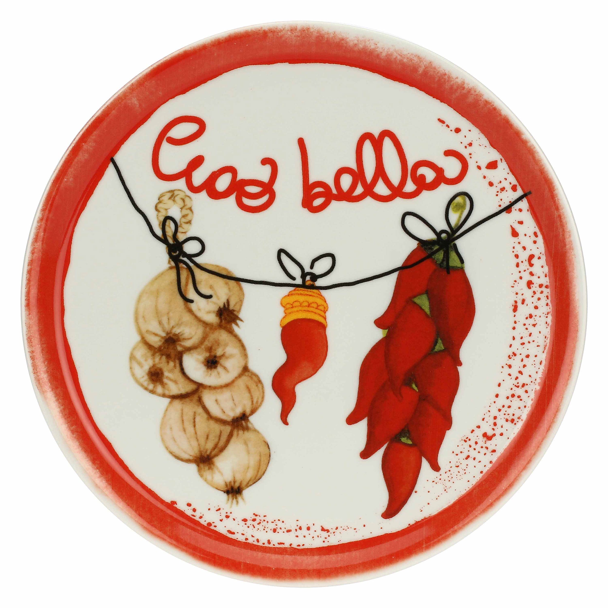 Set da 4, Piatto Pizza Ciao Bella, Aumm - Porcellana, 31 cm