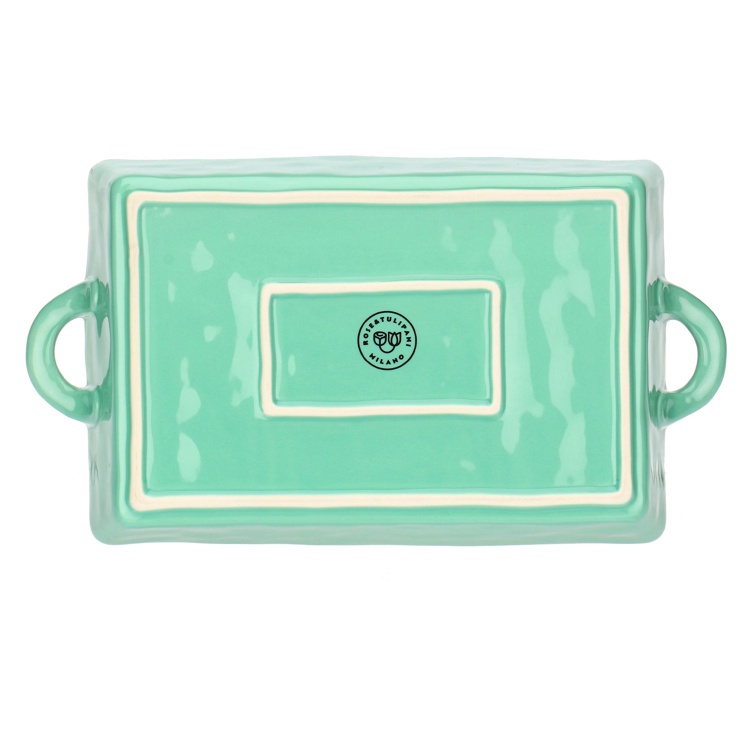 Verde Acqua Teglia, Concerto - Gres, 38x22xH7,5