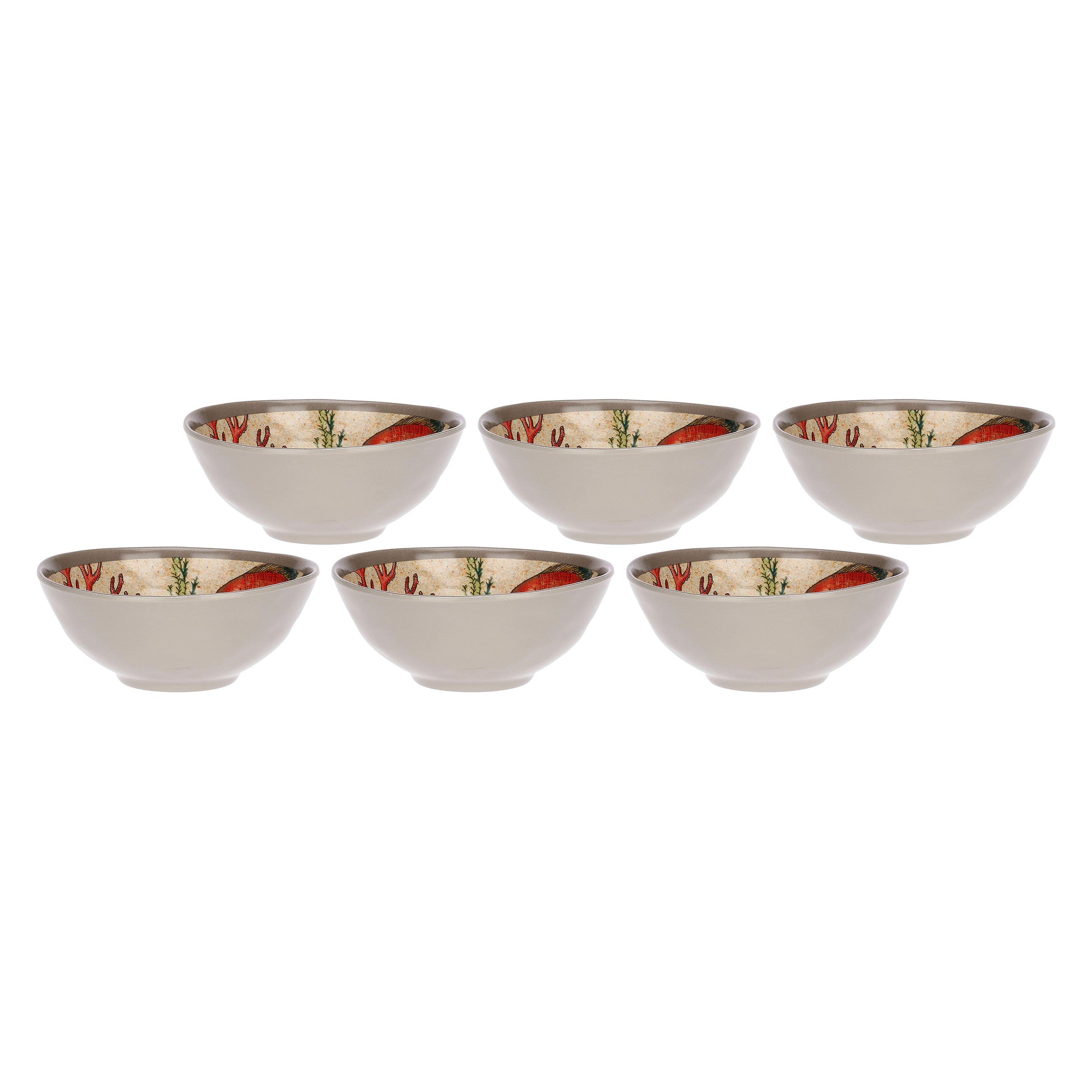 Set da 6, Coppetta, Sea Life - Melamina, 12 cm