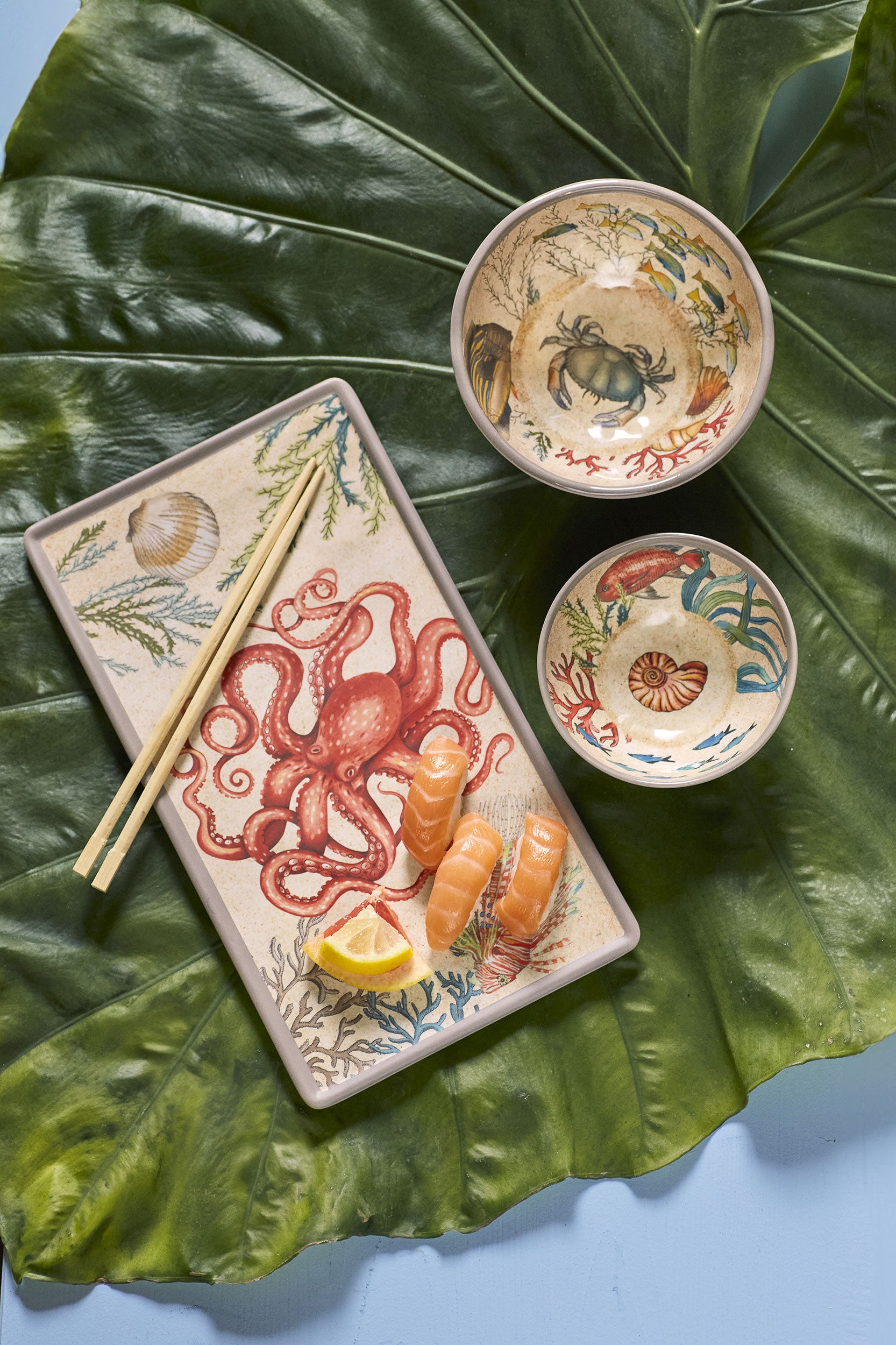 Set da 6, Coppetta, Sea Life - Melamina, 12 cm