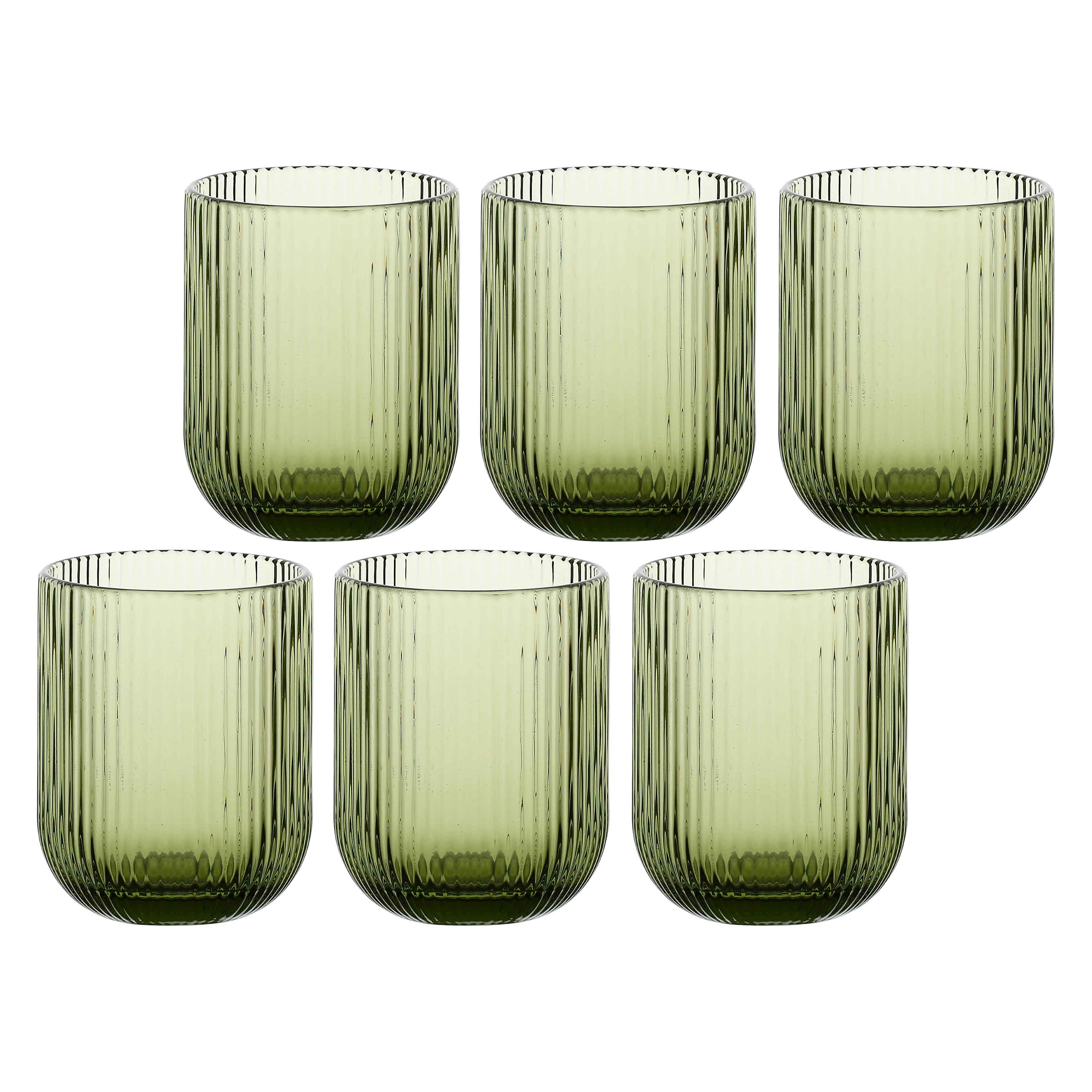 Set da 6, Bicchieri, Twisty - Vetro