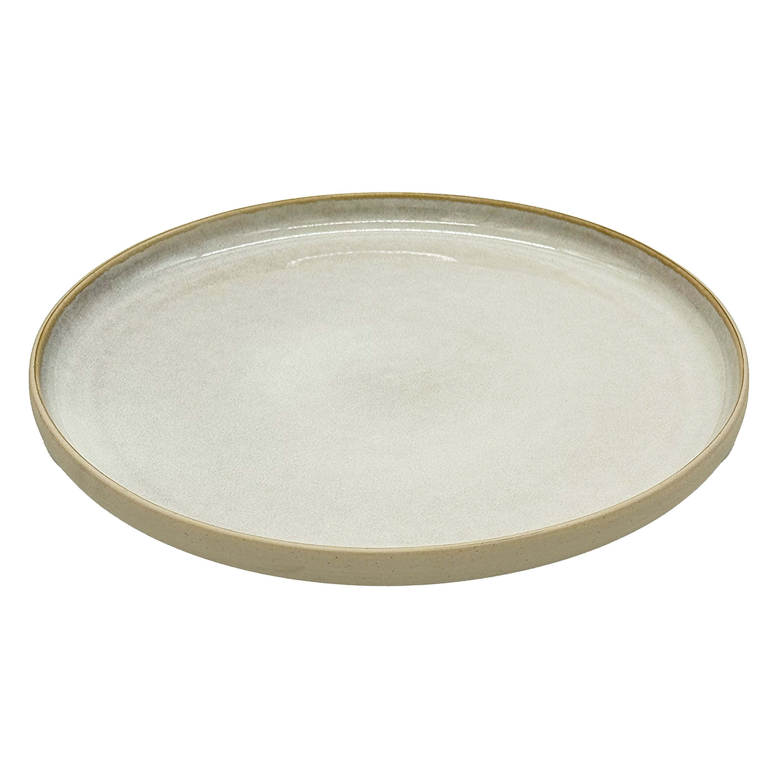 Set da 2, Avorio Piatto Tondo, Arpeggio - Stoneware, 29 cm