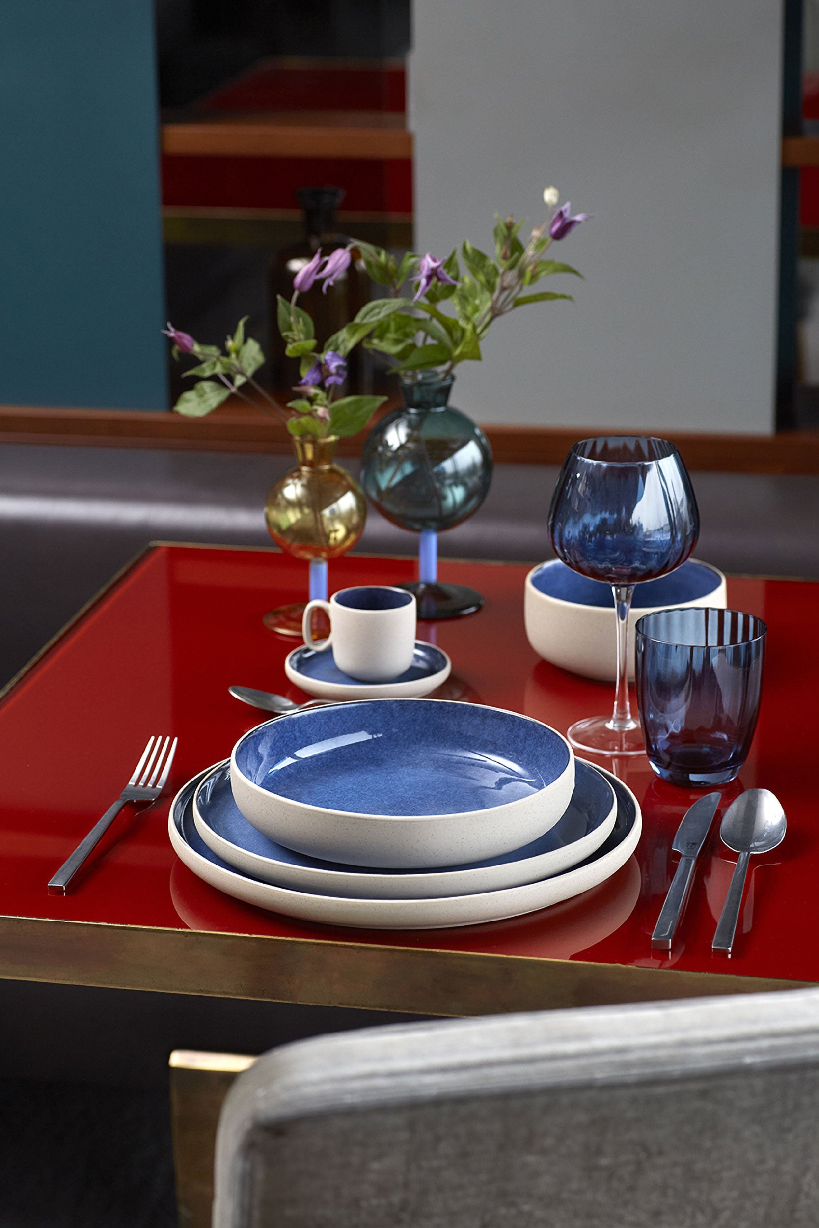 Set da 4, Tazza Colazione, Arpeggio - Stoneware