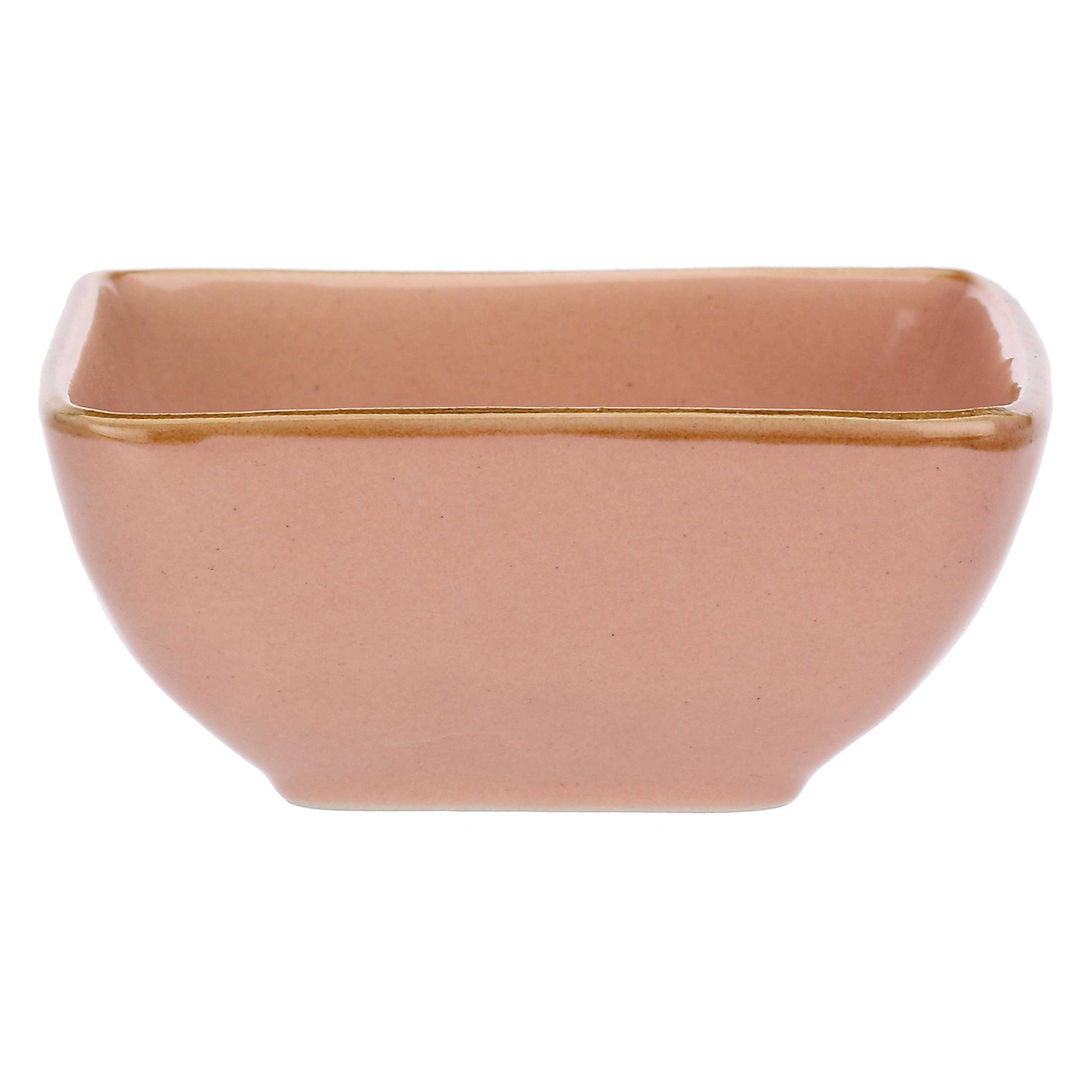 Set da 6, Rosa Cipria Ciot Quad, Concerto - Stoneware, 8 cm