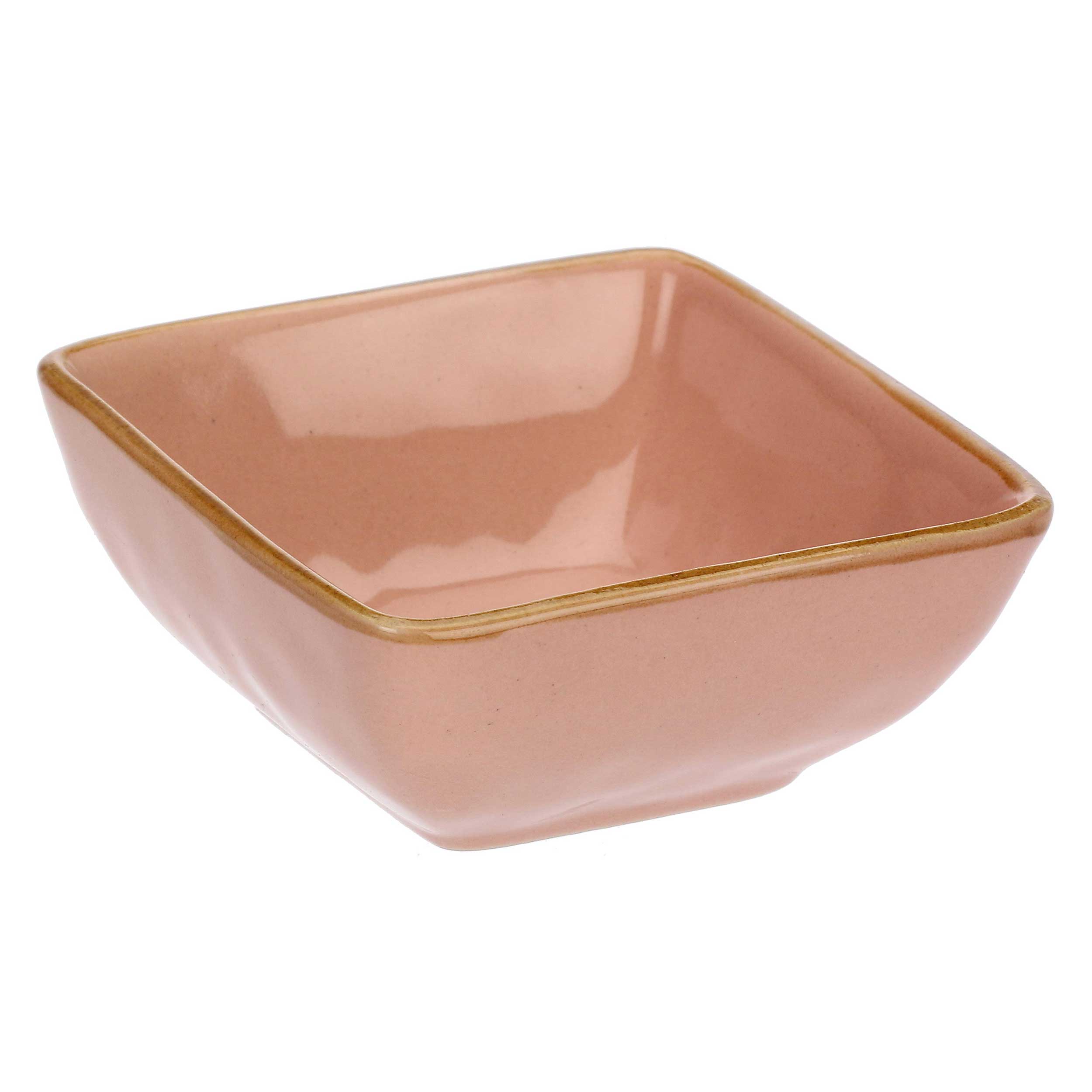 Set da 6, Rosa Cipria Ciot Quad, Concerto - Stoneware, 8 cm
