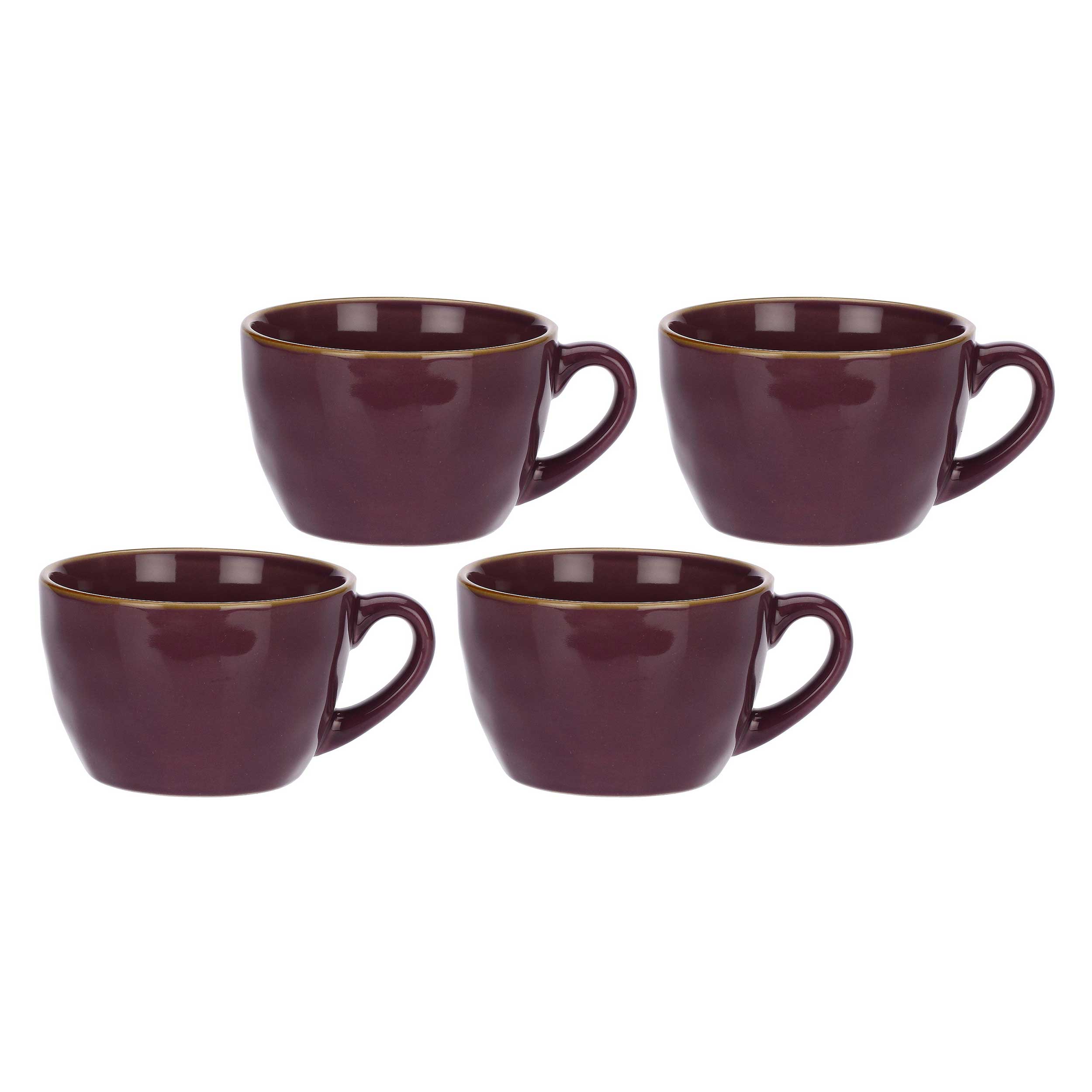 Set da 4, Tazza Colazione, Concerto - Gres, 420 cc