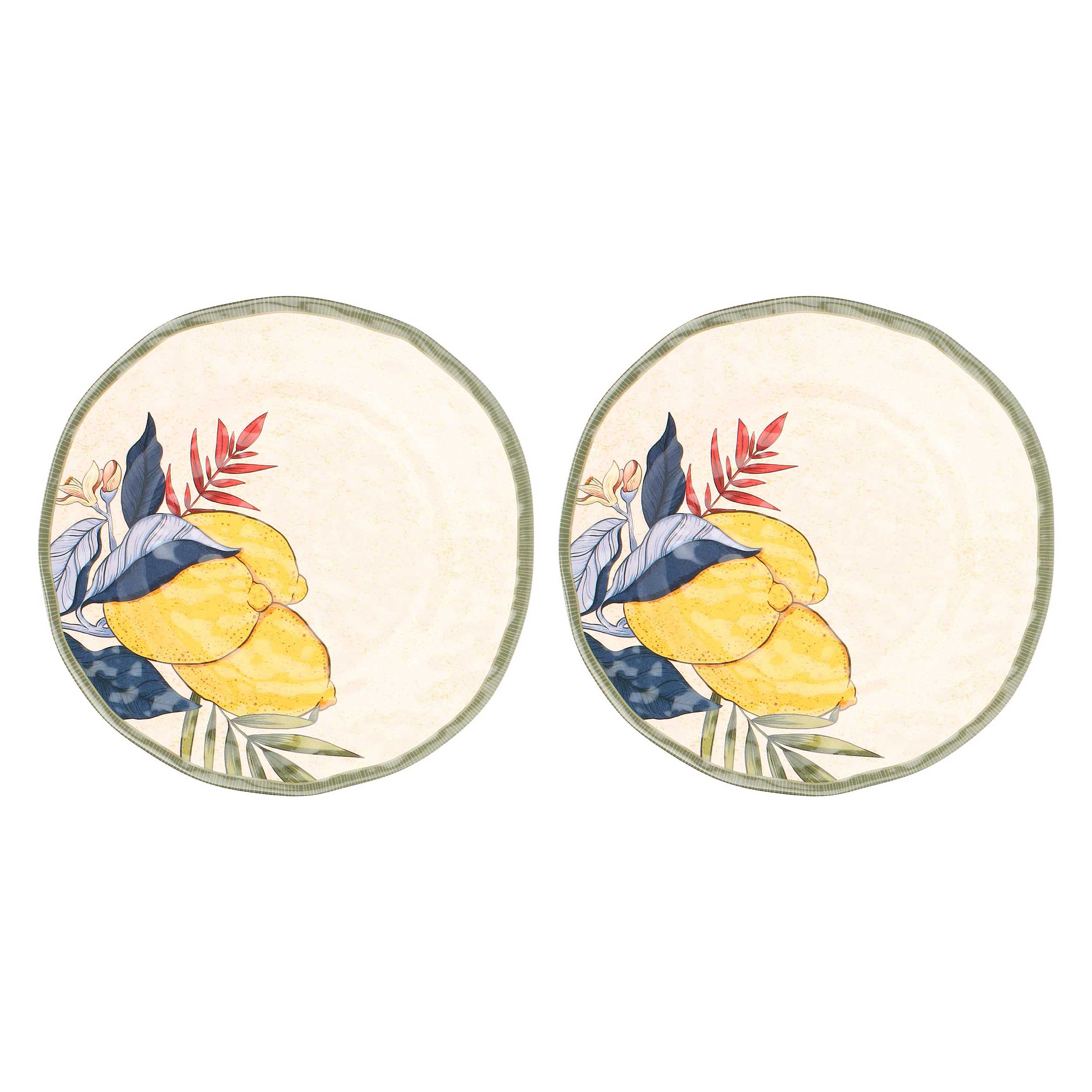 Fruit Plate Set, Limu' - Melamine, 21cm