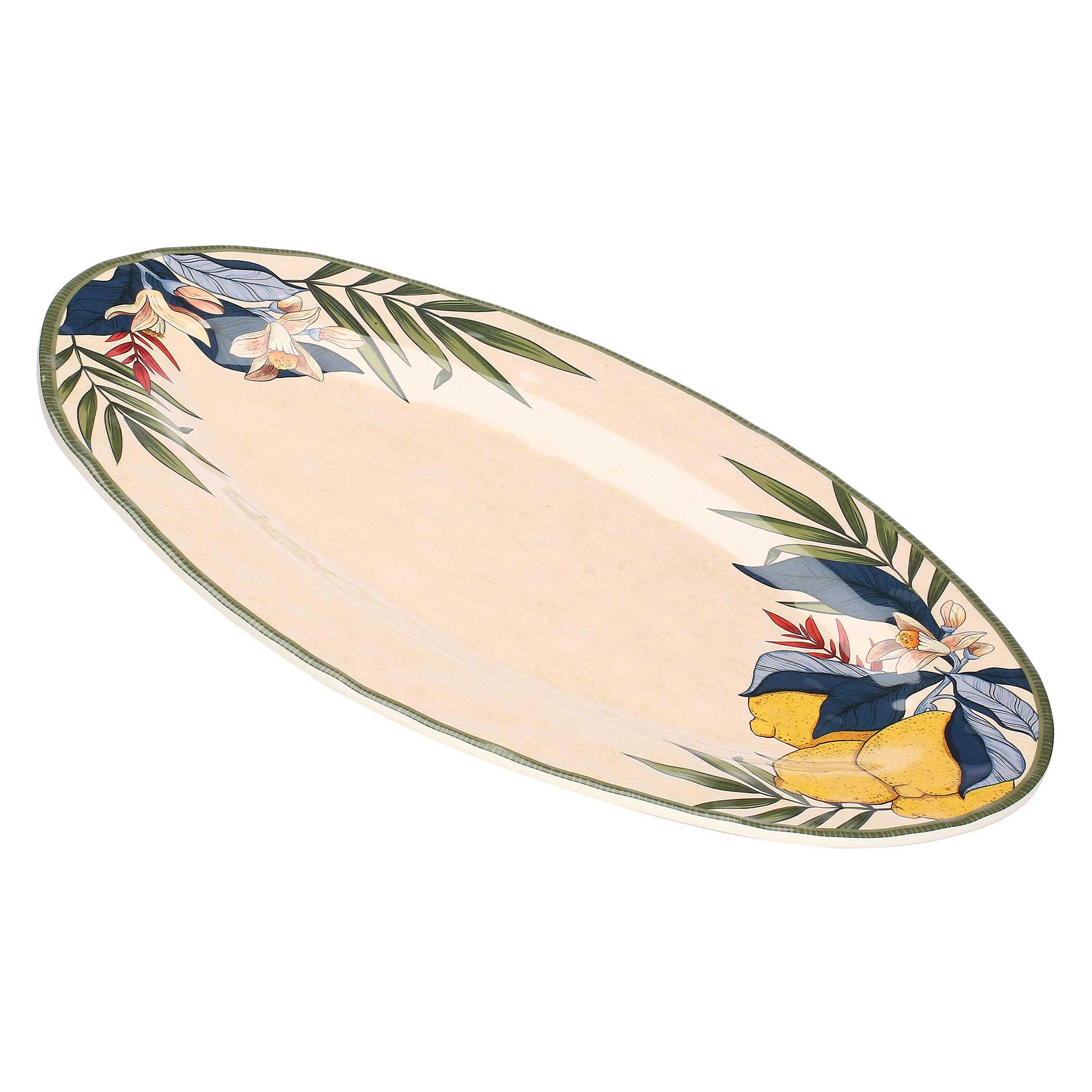 Oval Tray, Limu' - Melamine, 45x30cm