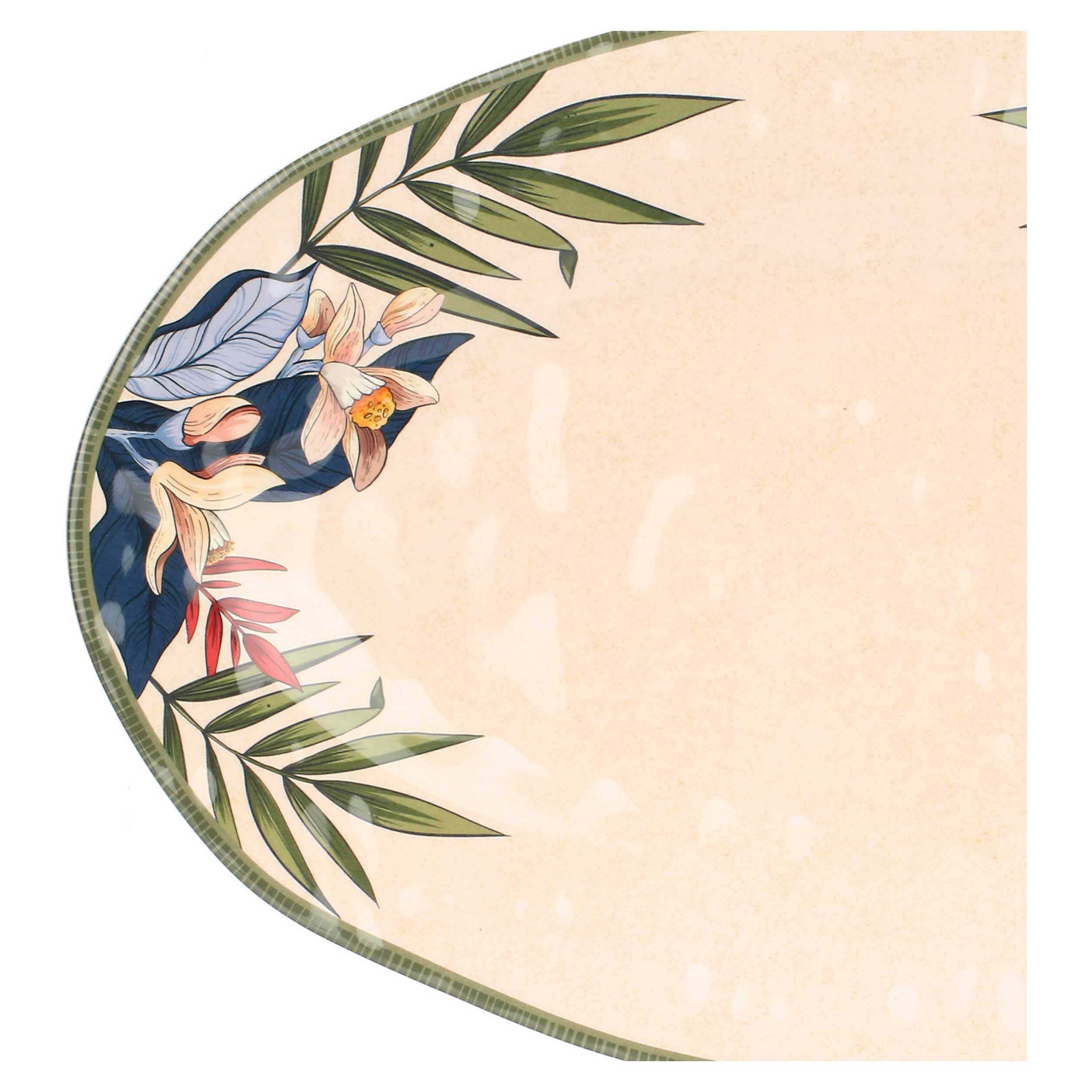 Oval Tray, Limu' - Melamine, 45x30cm