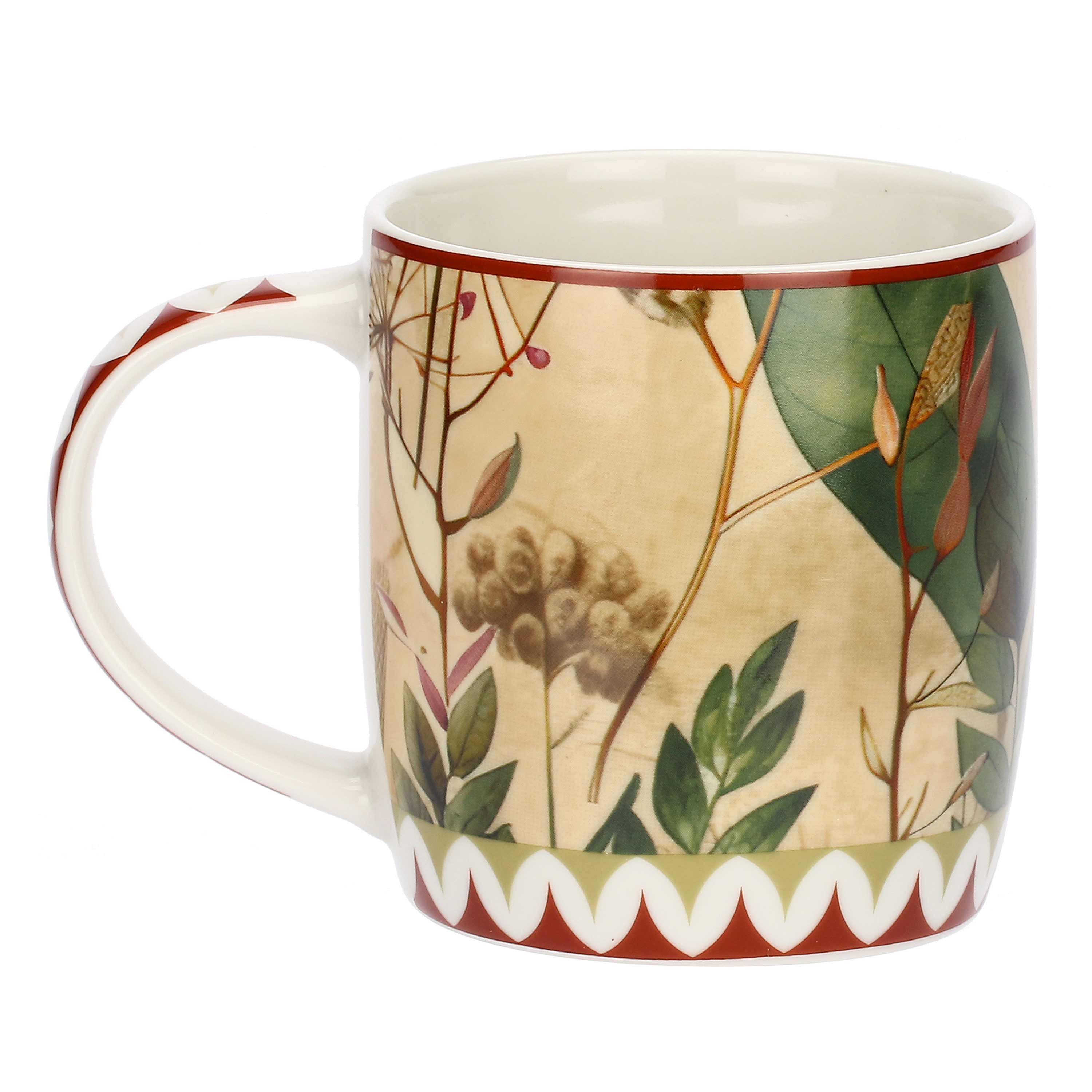 Set 2 Mug Rosso, Mirabilia - Porcellana, 420ml