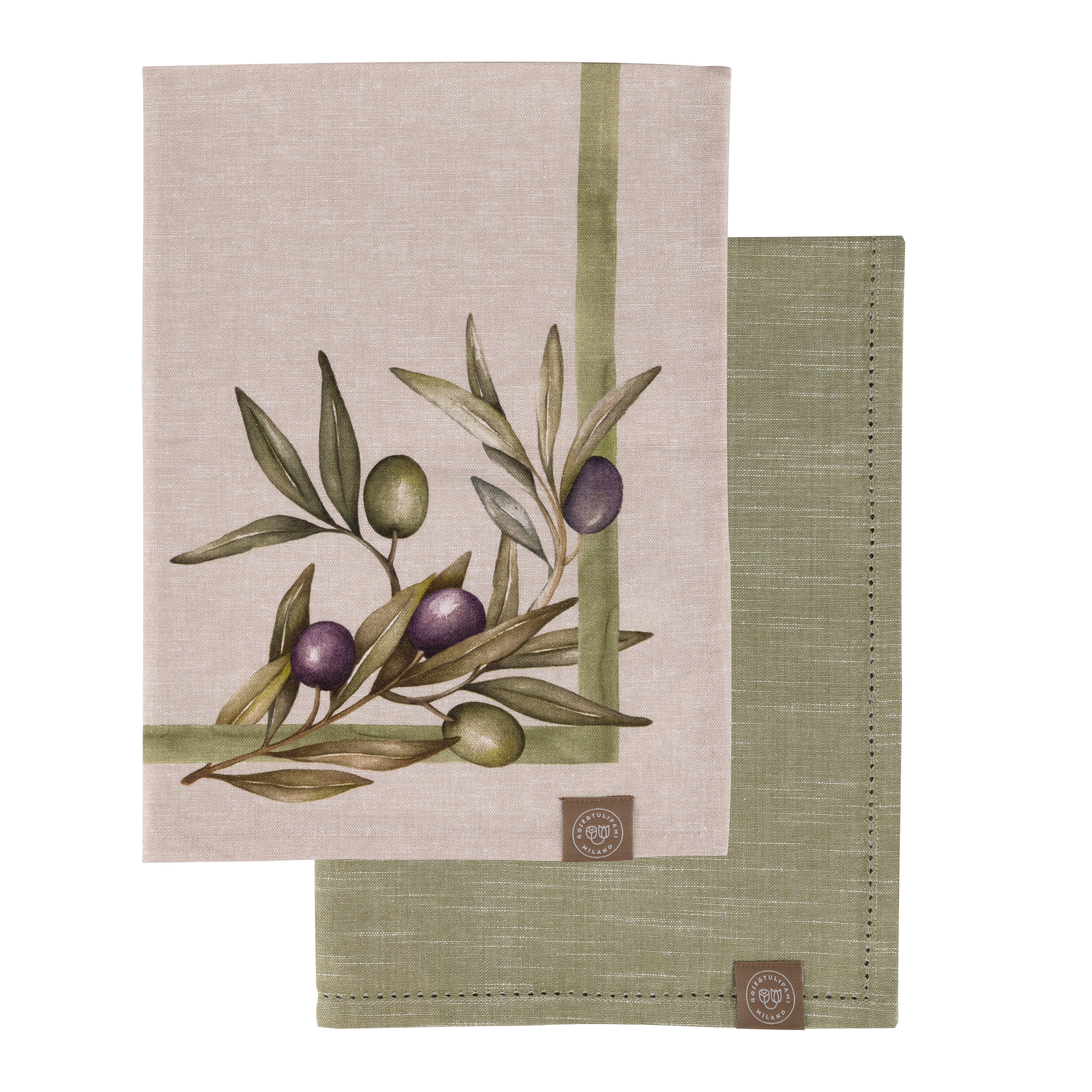 Set da 2, Set Strofinacci, Olyvia - Tessuto, 50x70 cm