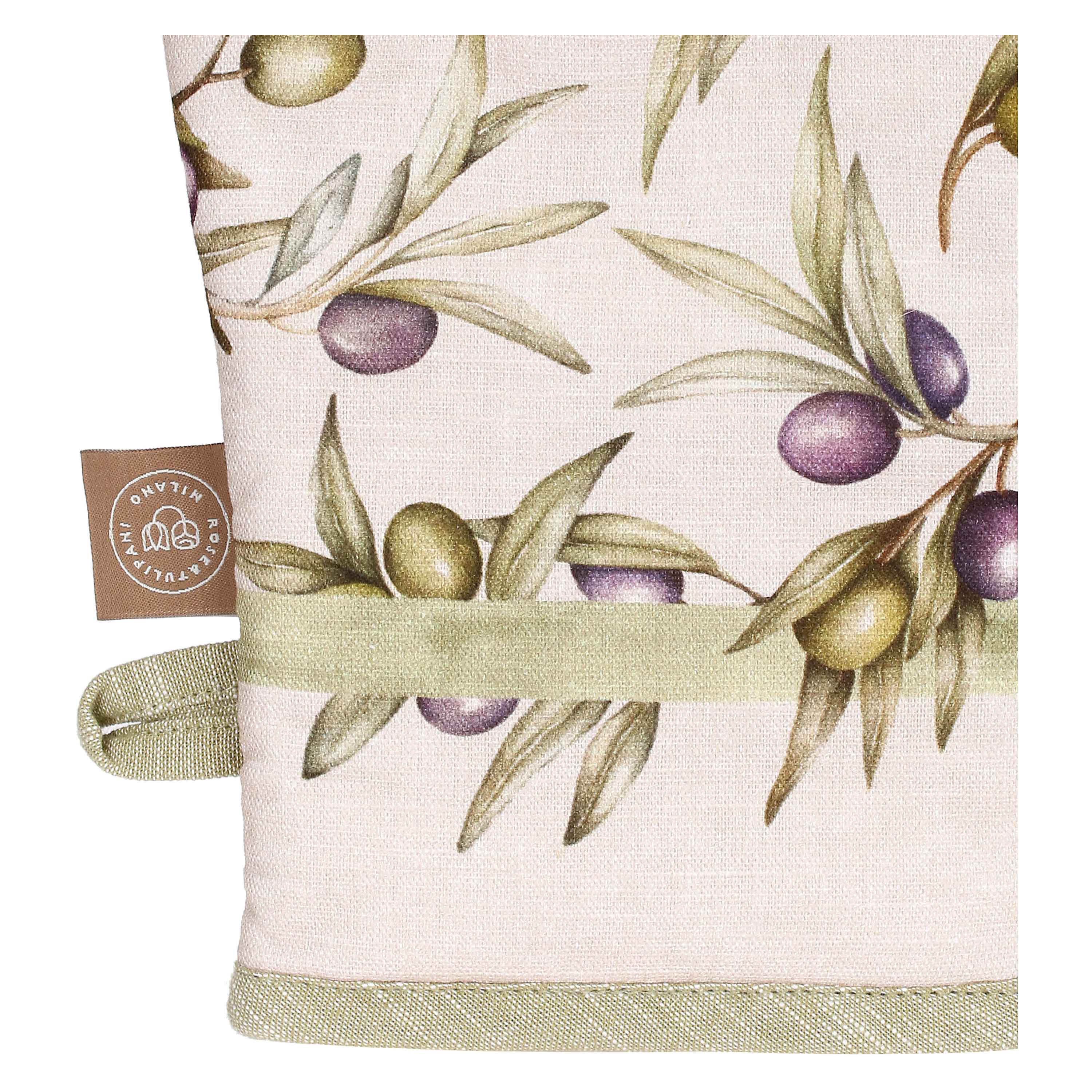 Set da 2, Set Guantone Presina, Olyvia - Tessuto, 18x30 cm + 17x17 cm